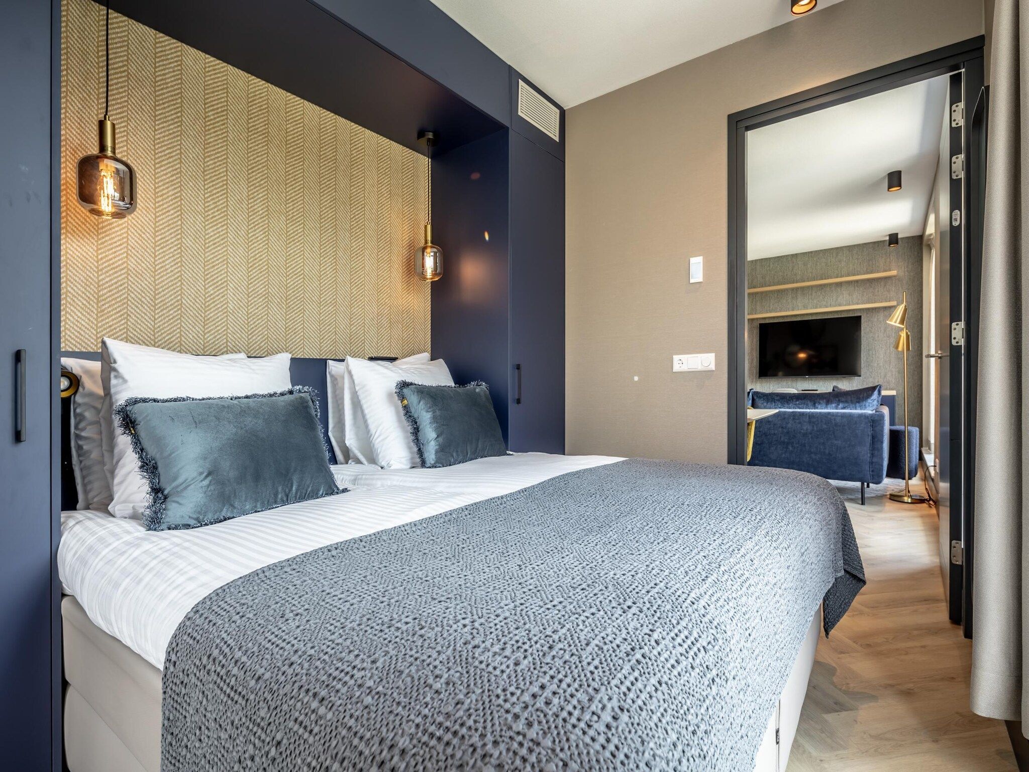 Een slaapkamer van Delft 2A in Den Haag