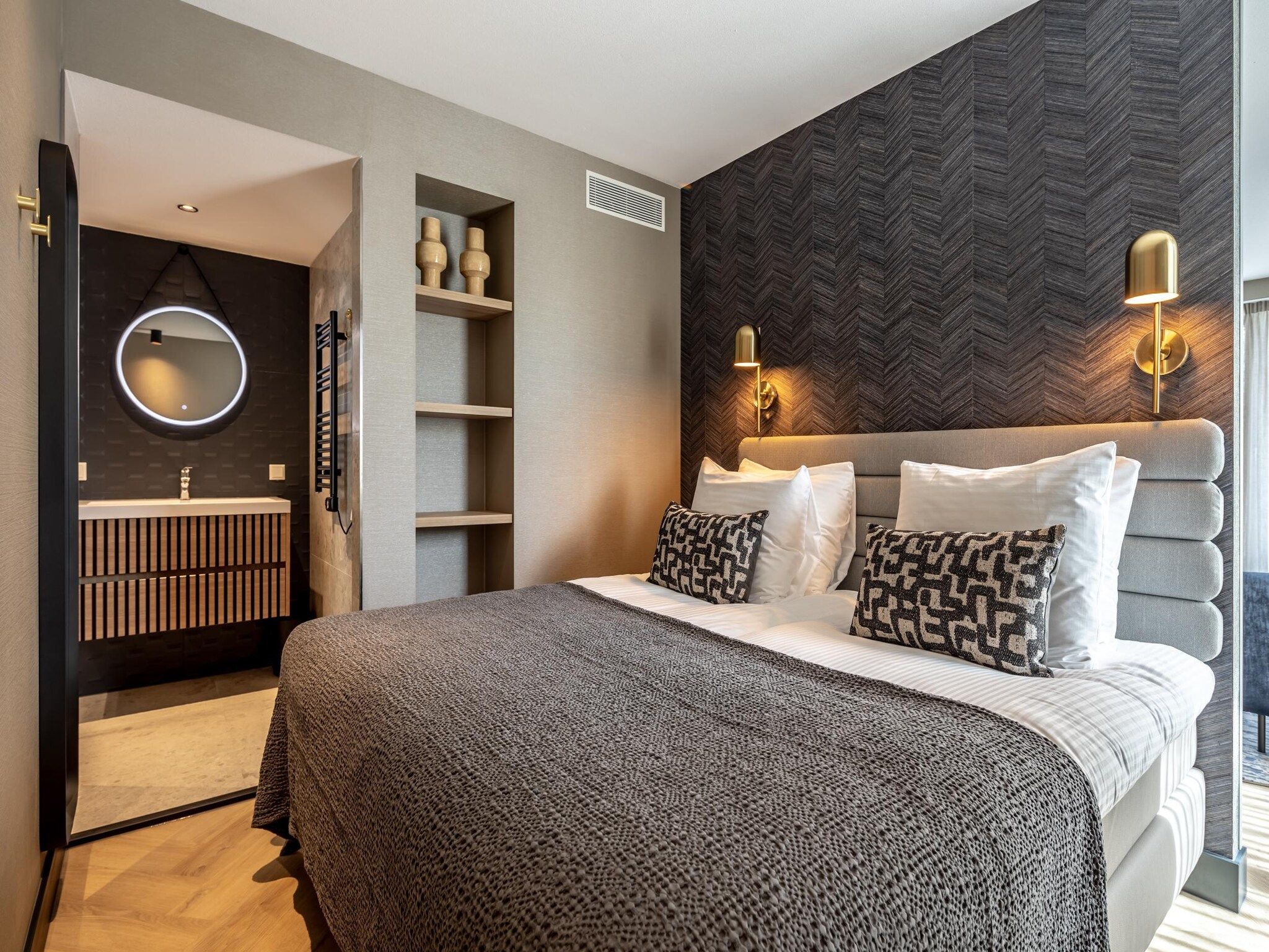 Een slaapkamer van Delft 2A in Den Haag