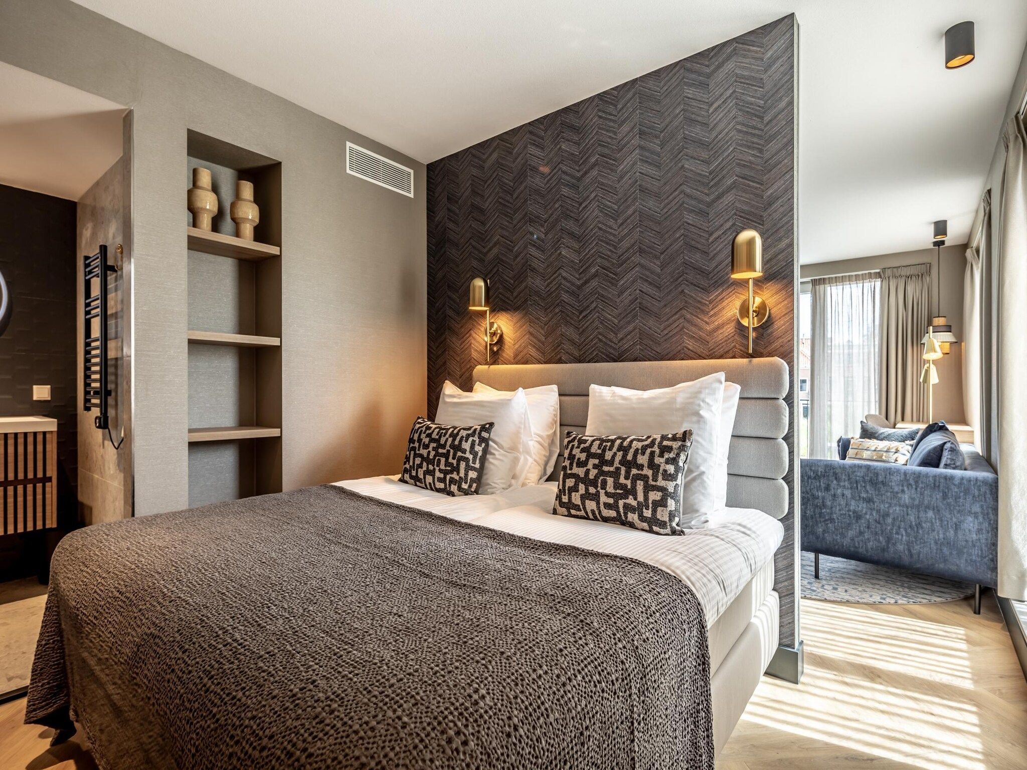 Een slaapkamer van Delft 2A in Den Haag