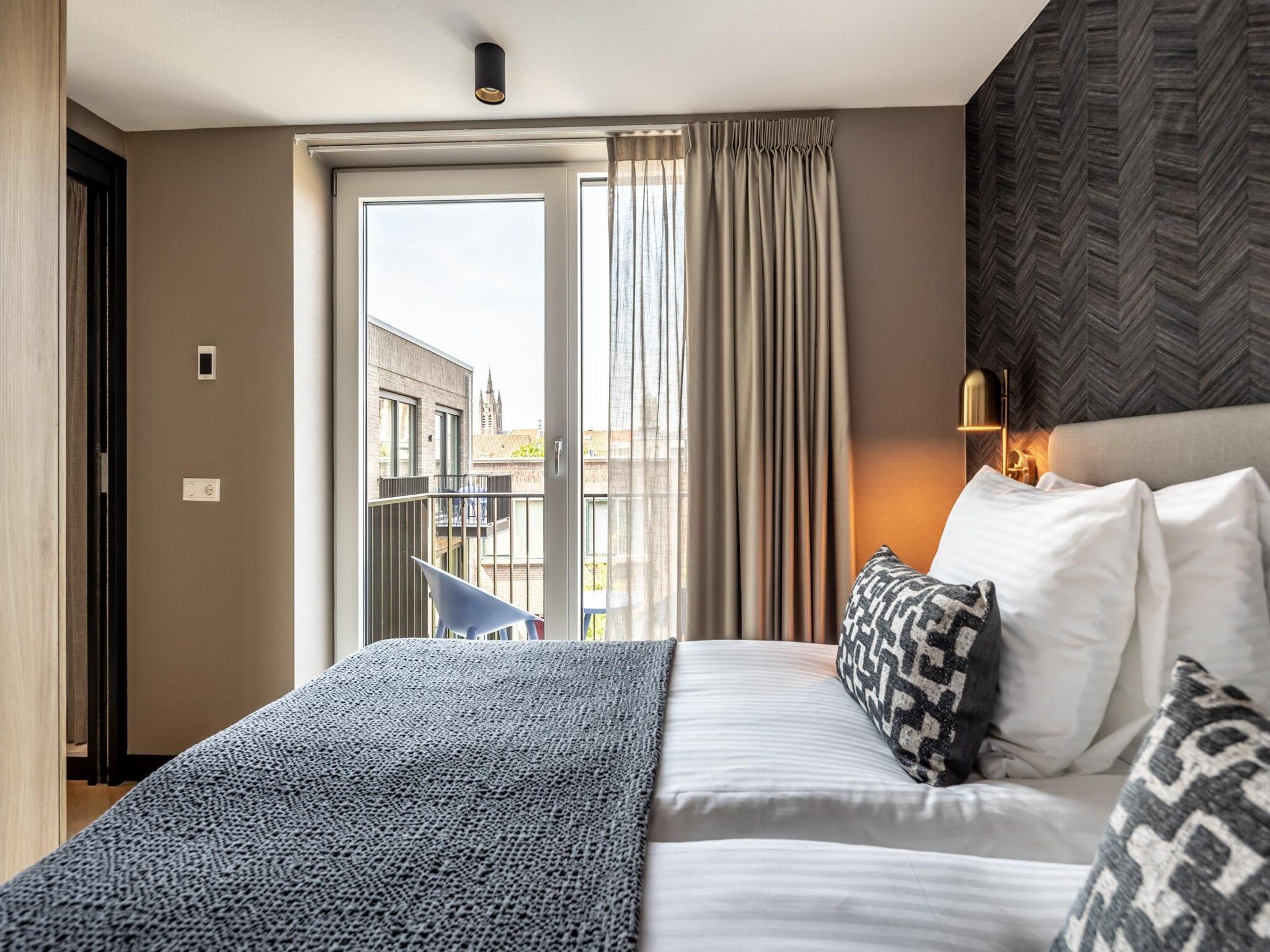 Een slaapkamer van Delft 2B in Delft