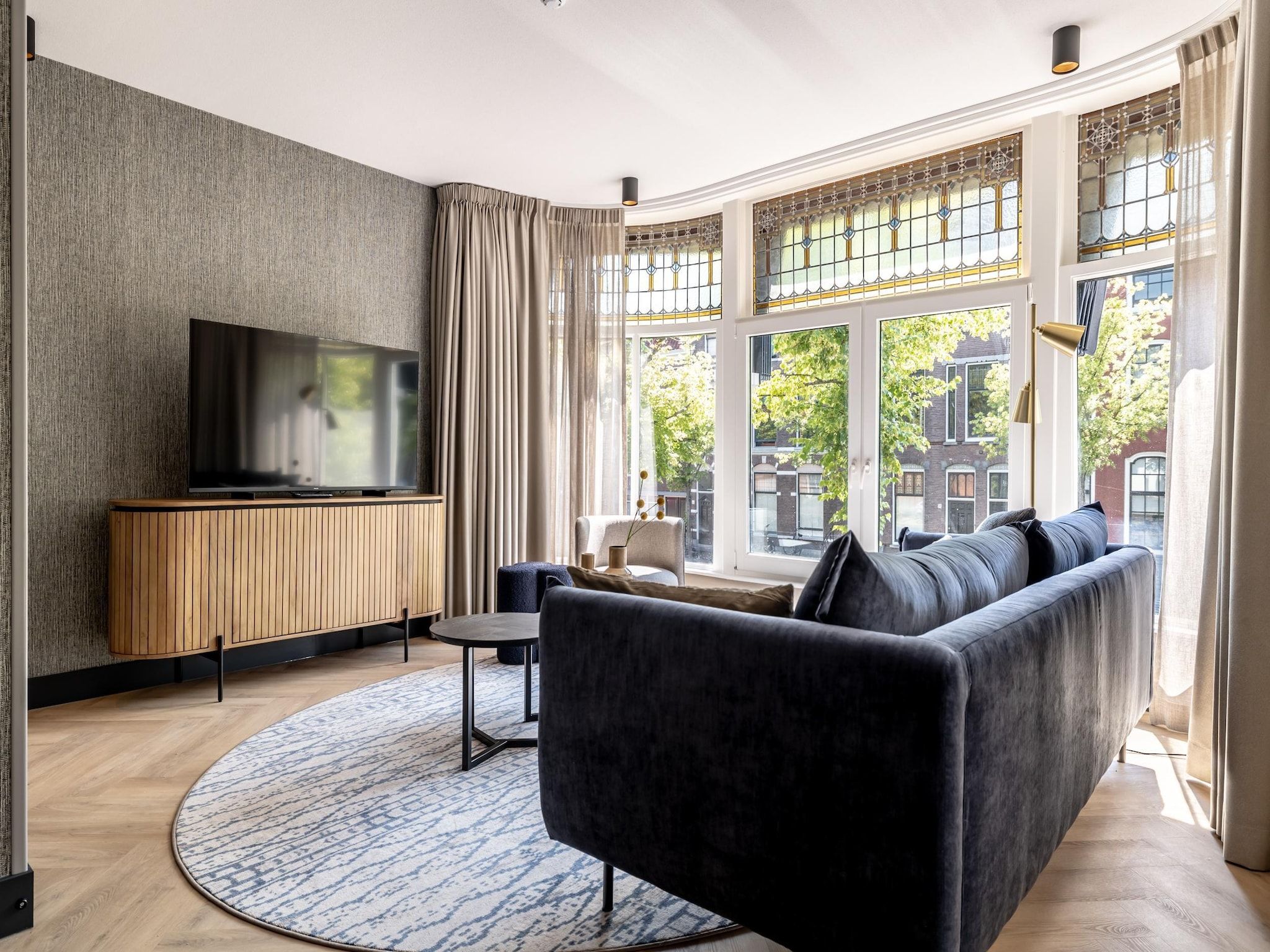 De woonkamer van Delft 2C in Delft