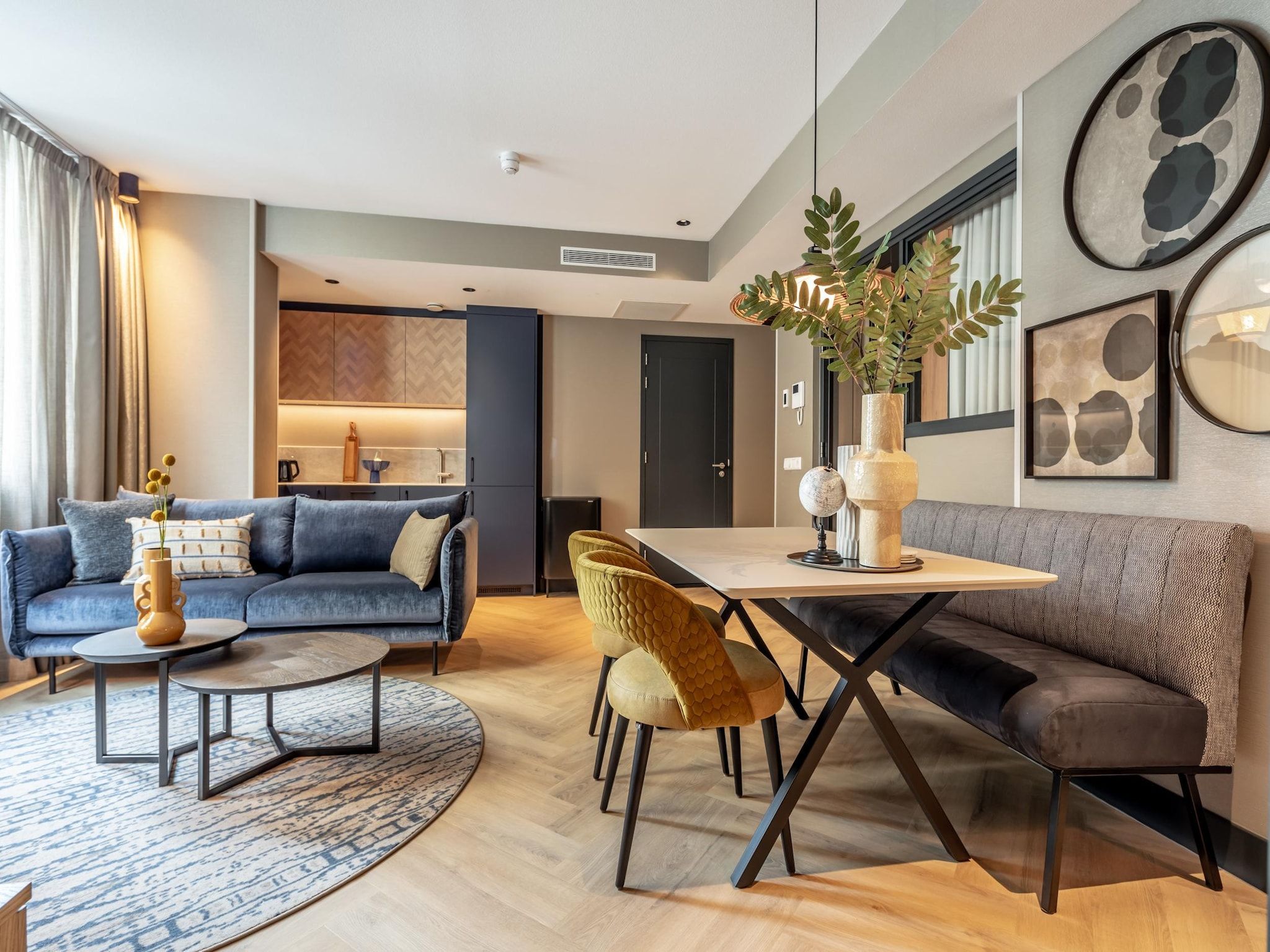 De woonkamer van Delft 3A in Delft