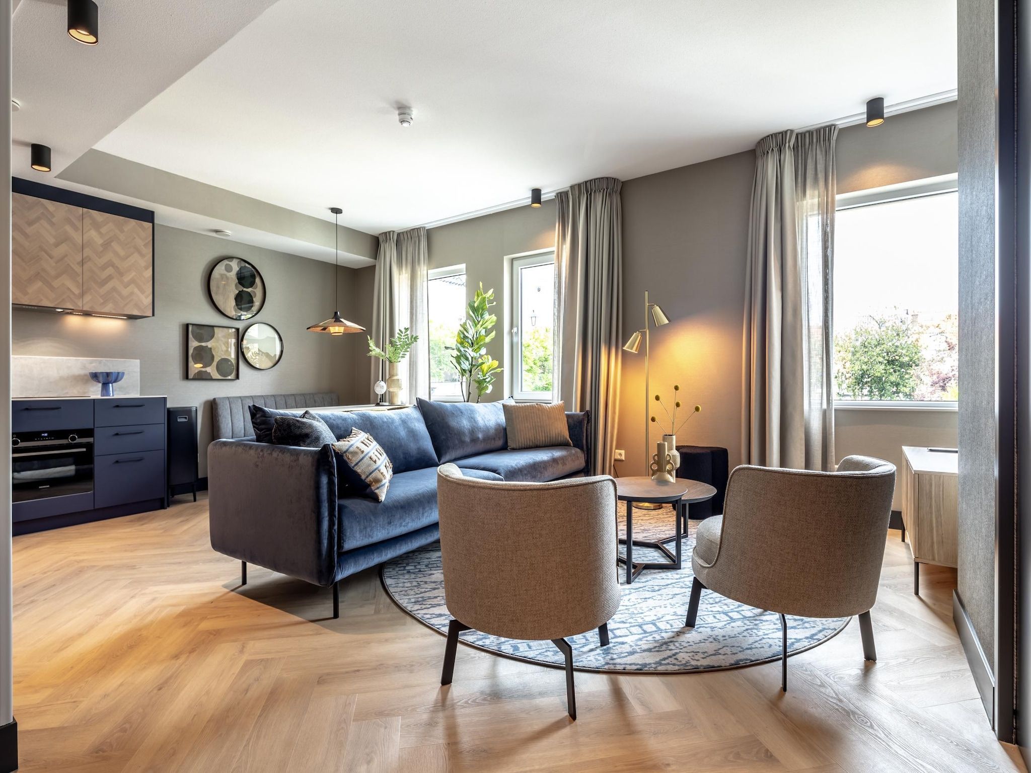 De woonkamer van Delft 3A in Delft