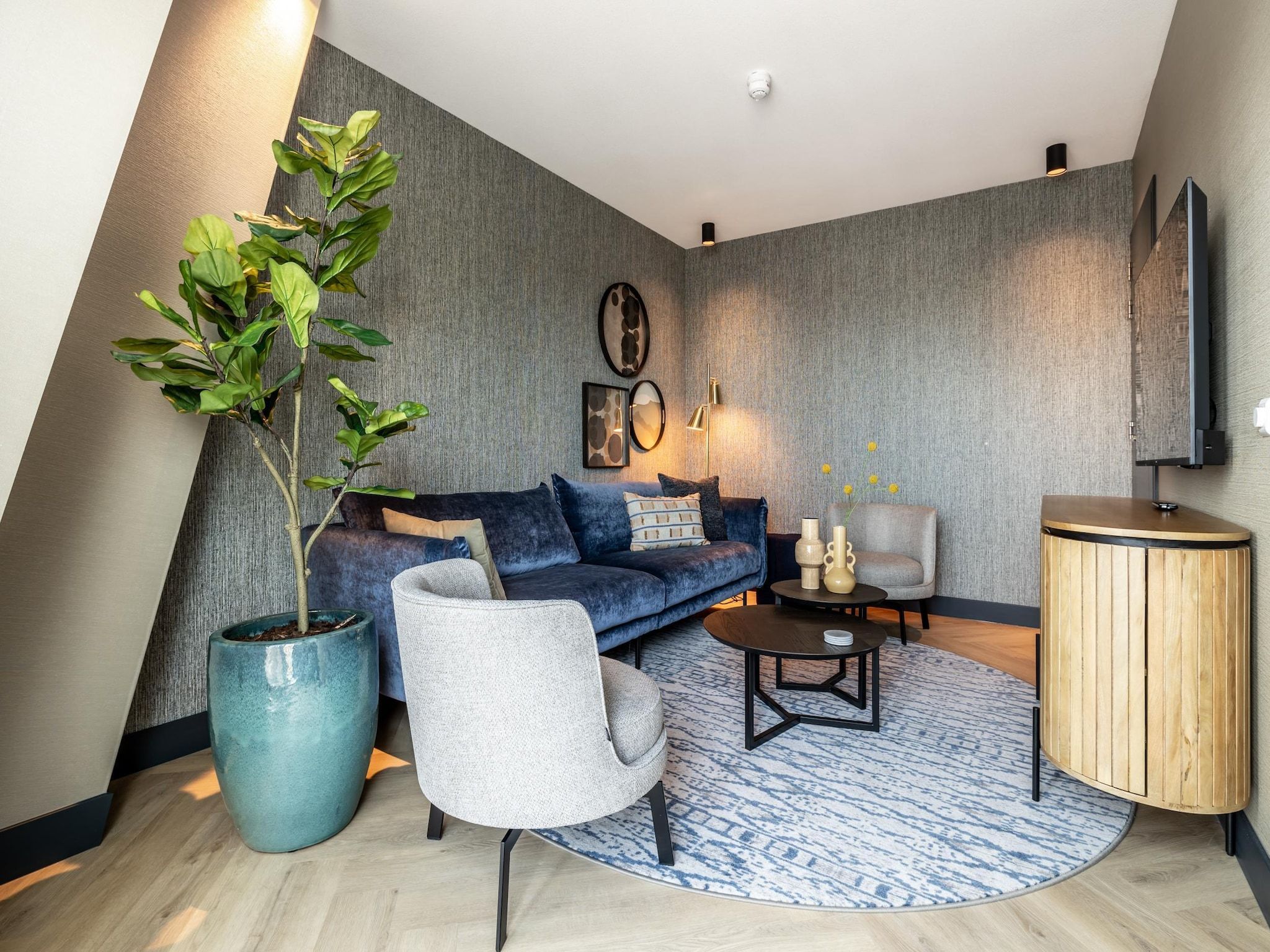 De woonkamer van Delft 3B in Delft