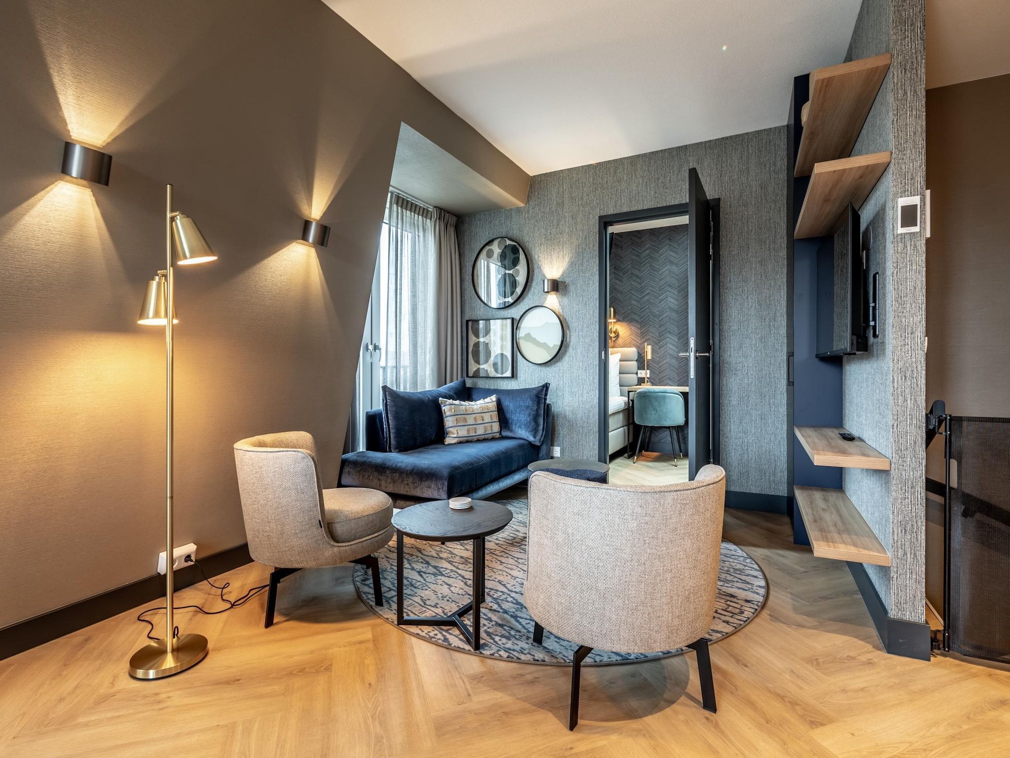 De woonkamer van Delft 3B in Delft