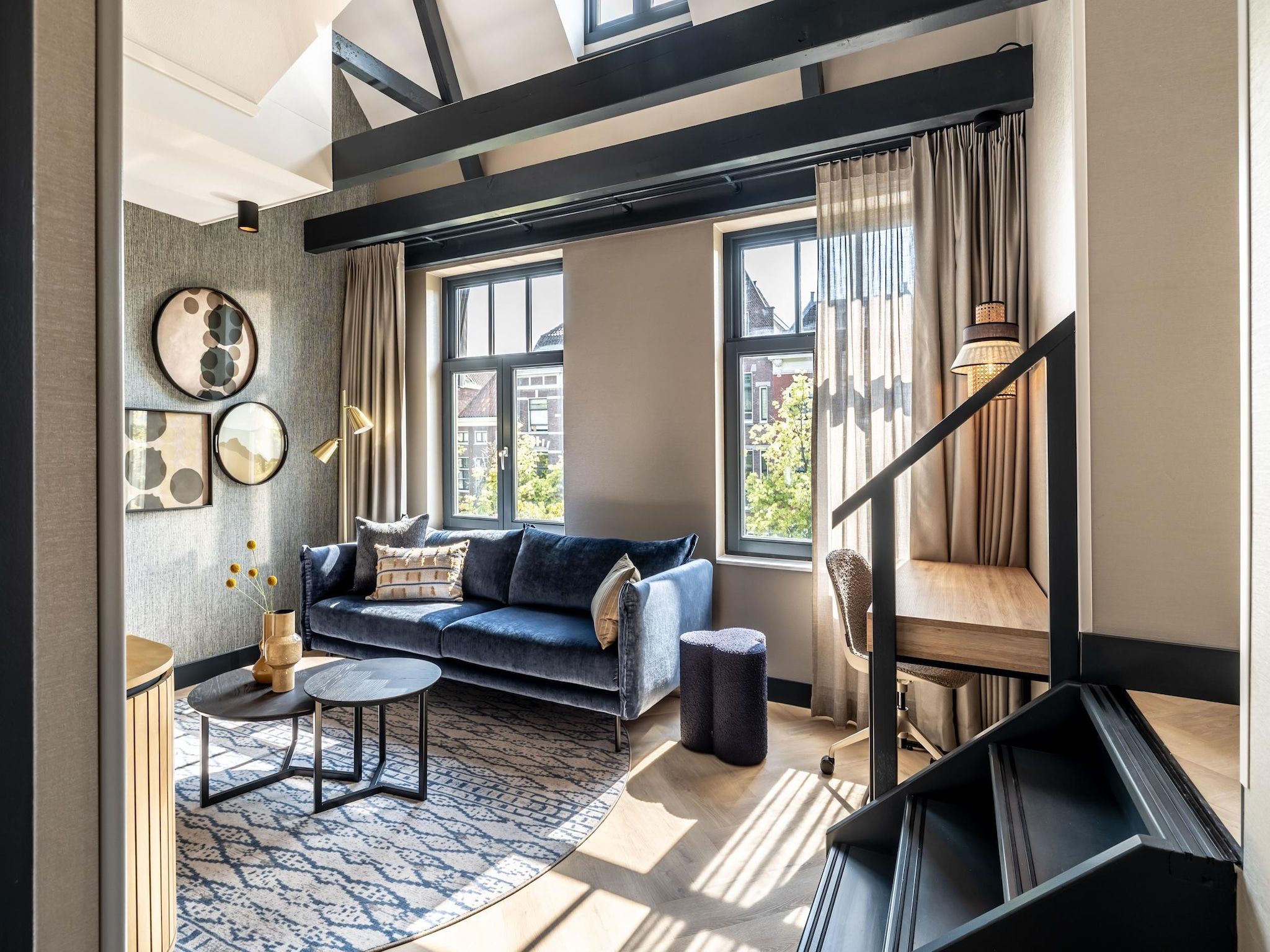 De woonkamer van Delft 3C in Delft