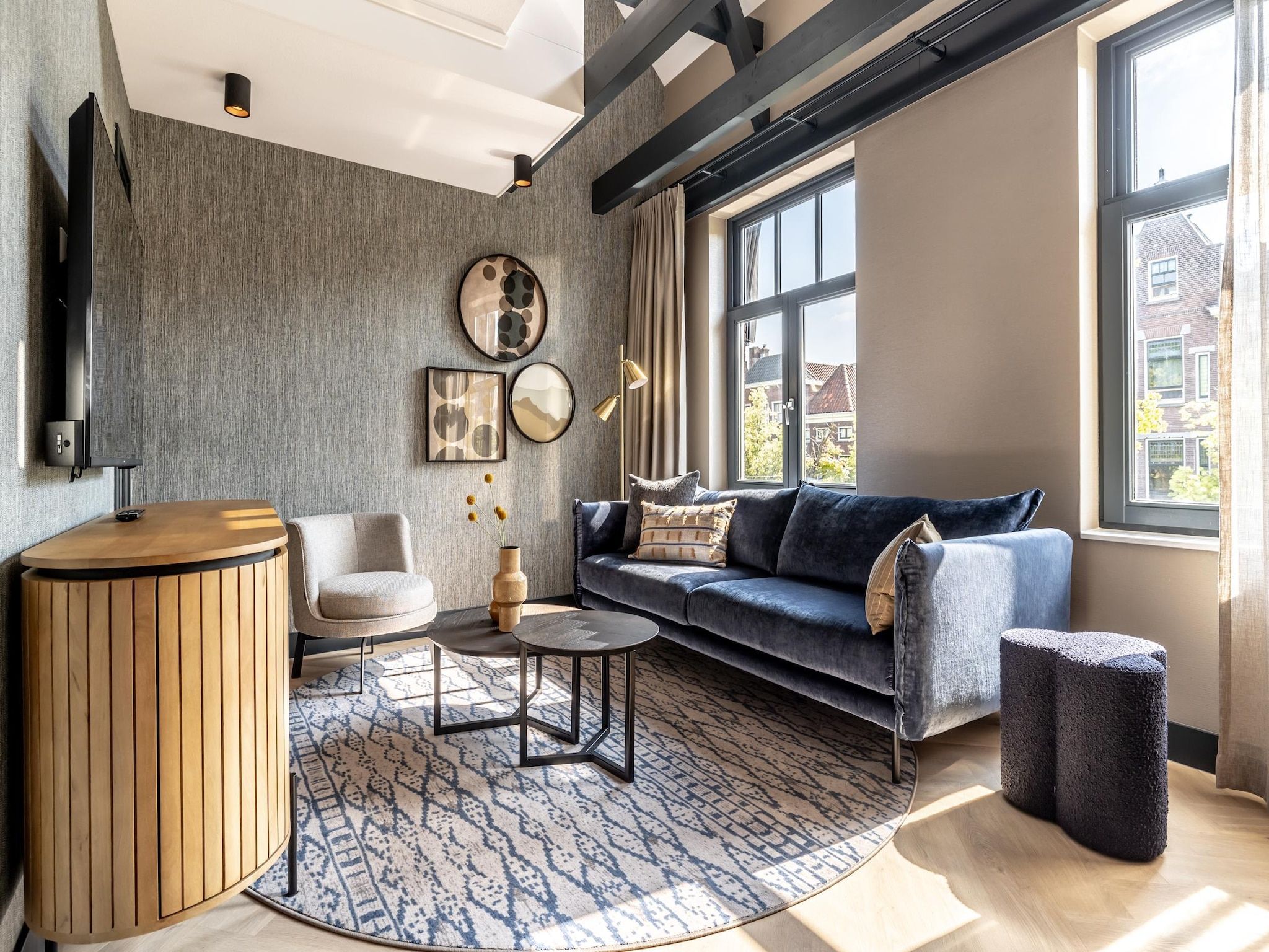 De woonkamer van Delft 3C in Delft