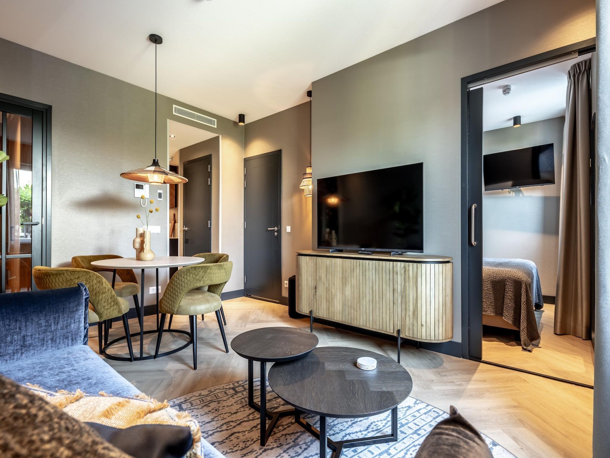 De woonkamer van Delft 4A in Delft