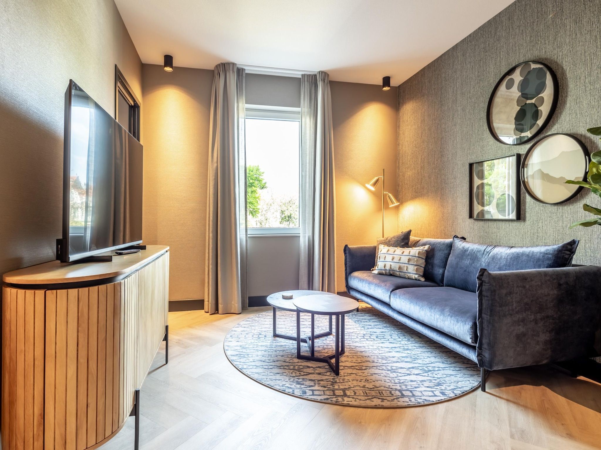 De woonkamer van Delft 4A in Delft