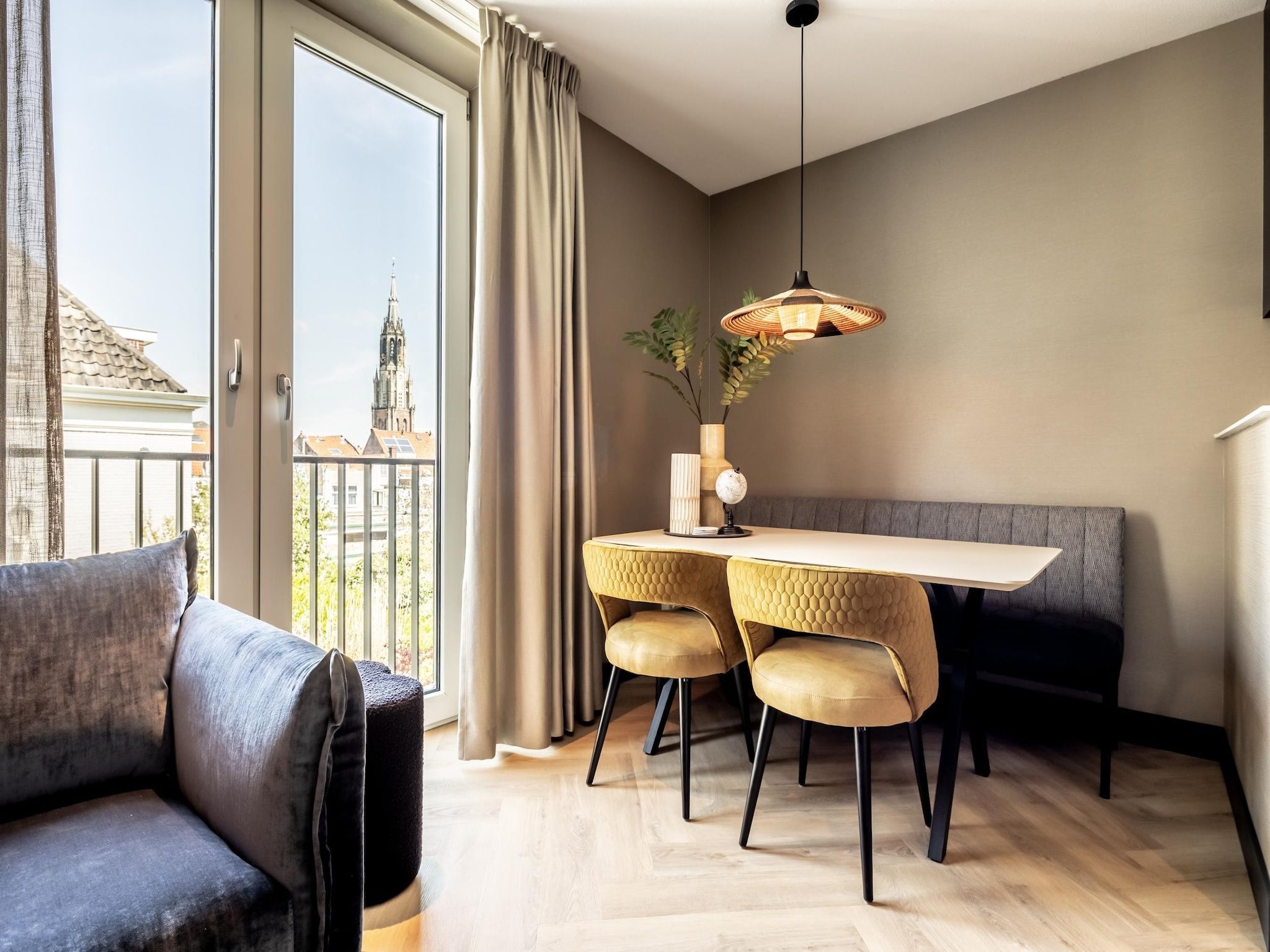 De eetkamer van Delft 4A in Delft