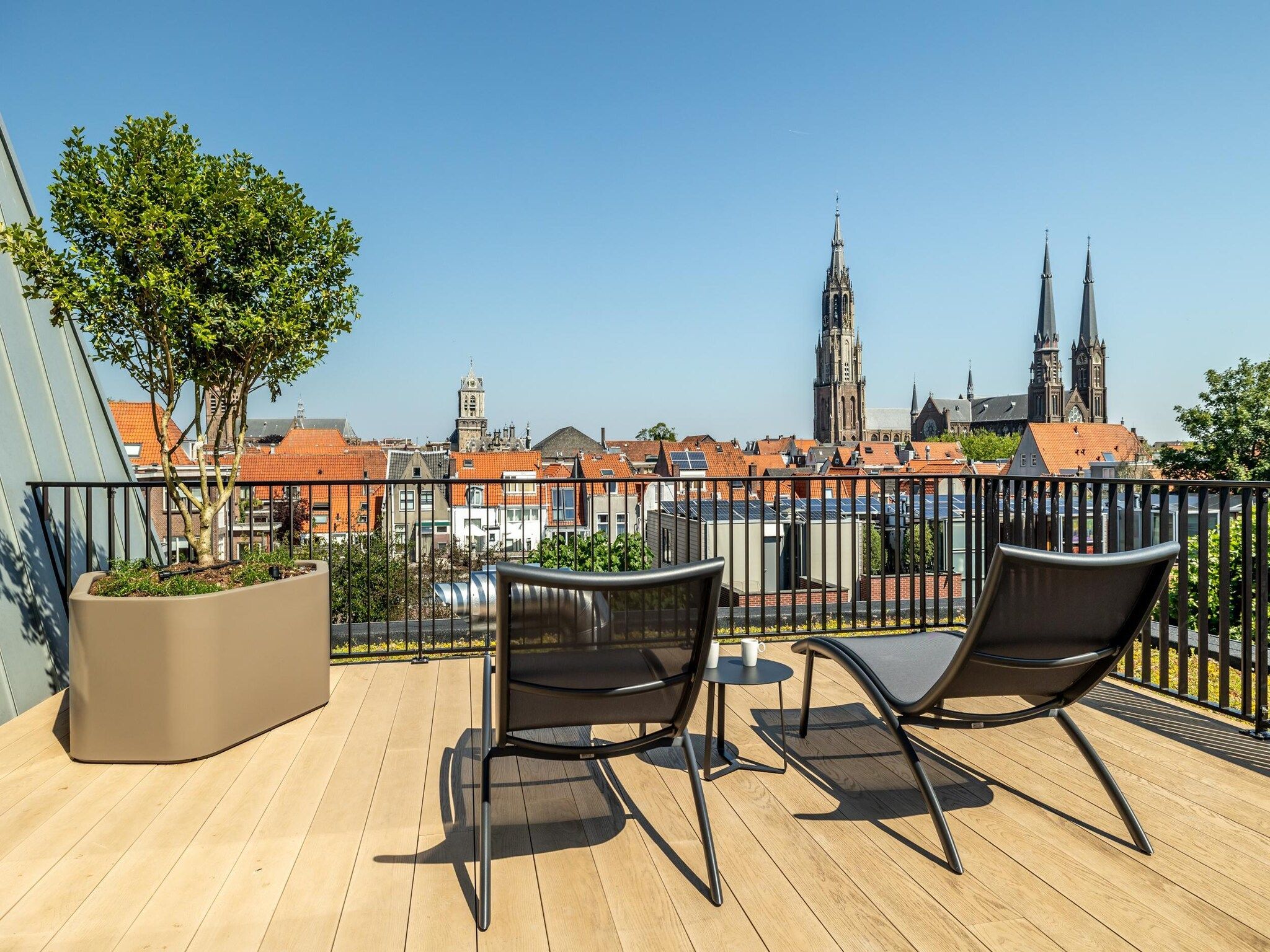 Het terras van Delft 4C in Delft