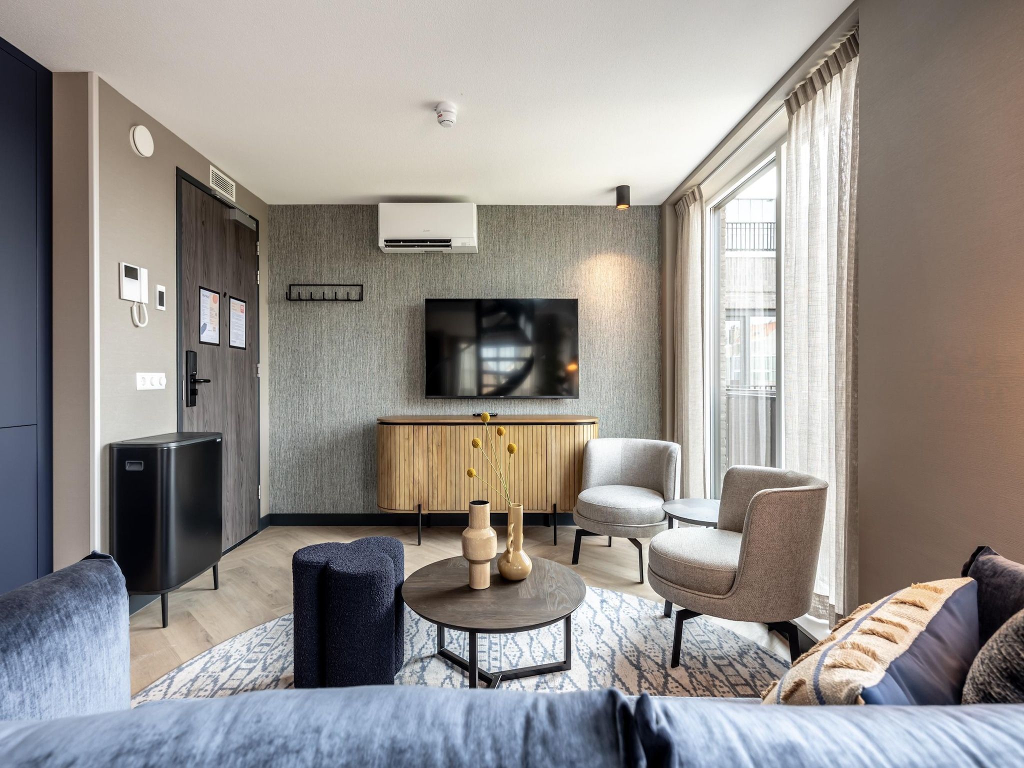 De woonkamer van Delft 5A in Delft