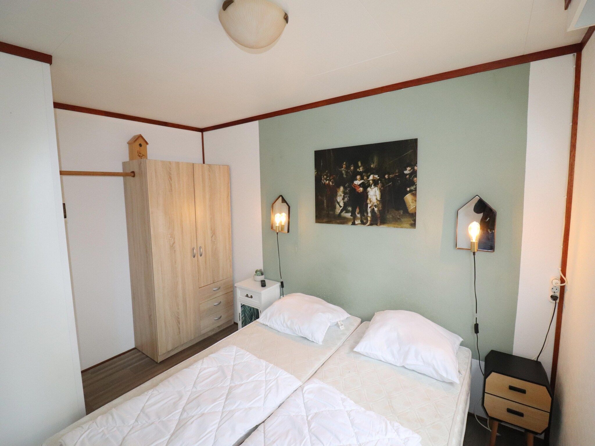 Een slaapkamer van VT 103 in Tzummarum