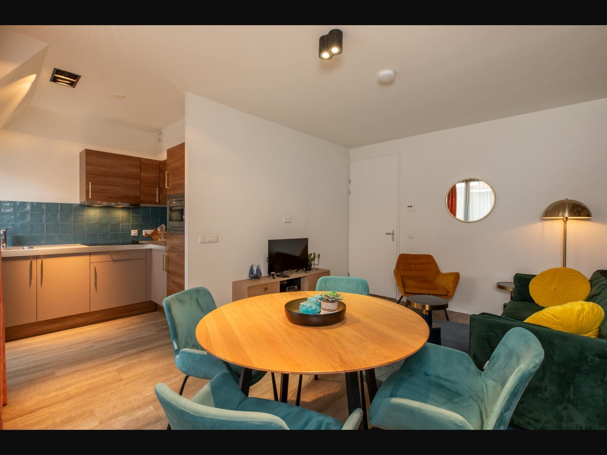 De eetkamer van Vakantiehuisje Langstraat 29A Zoutelande 4 Personen  Comfortabel Verblijf in Zoutelande