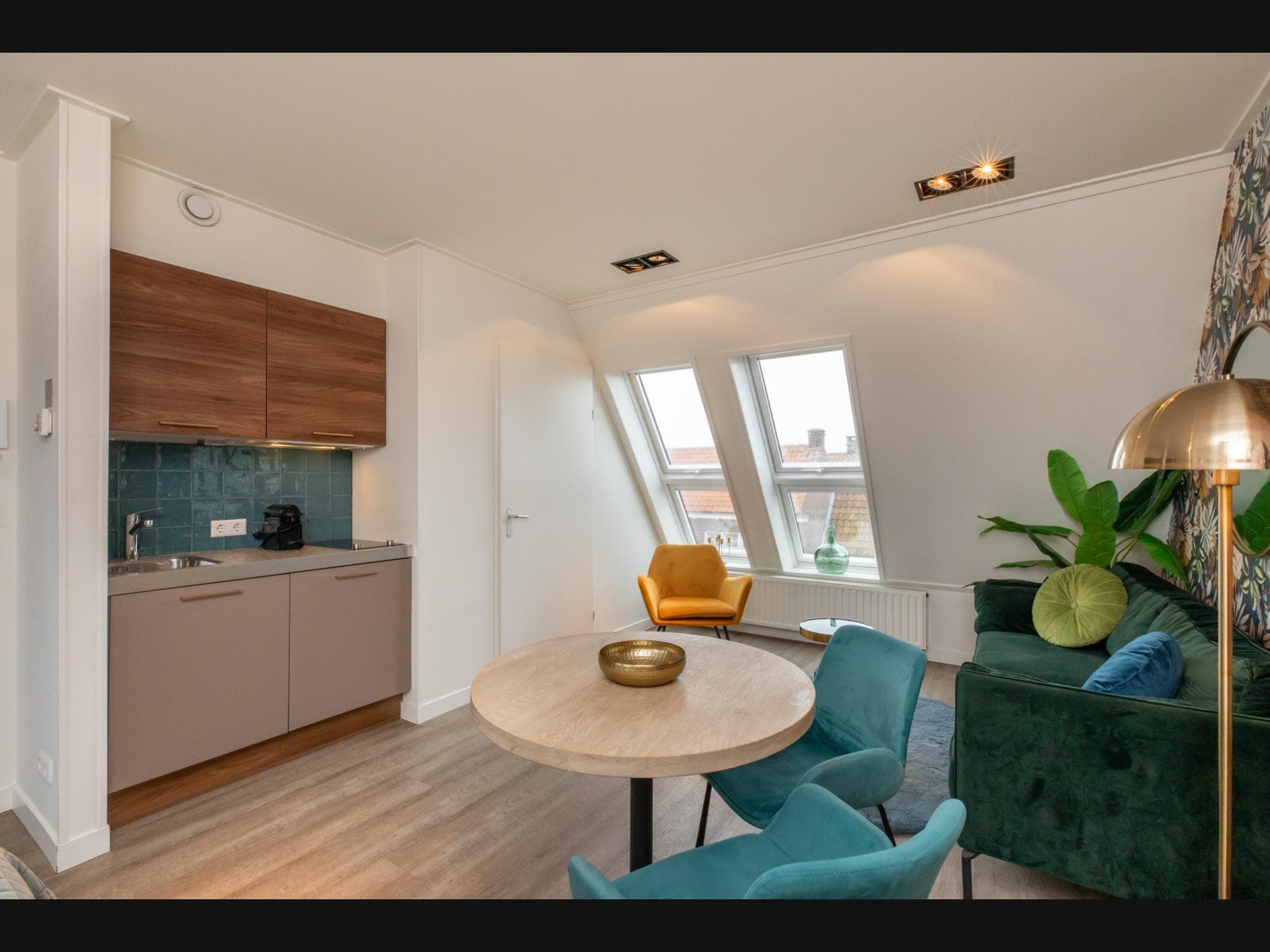 De keuken van Studio / Appartement Langstraat 29C Zoutelande 2 Personen  Strandvakantie Zeeland in Zoutelande