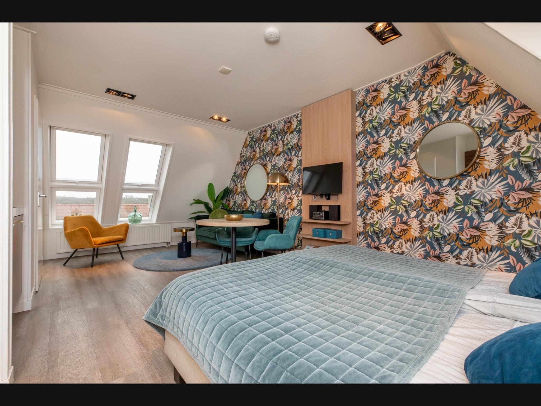 Een slaapkamer van Studio / Appartement Langstraat 29C Zoutelande 2 Personen  Strandvakantie Zeeland in Zoutelande