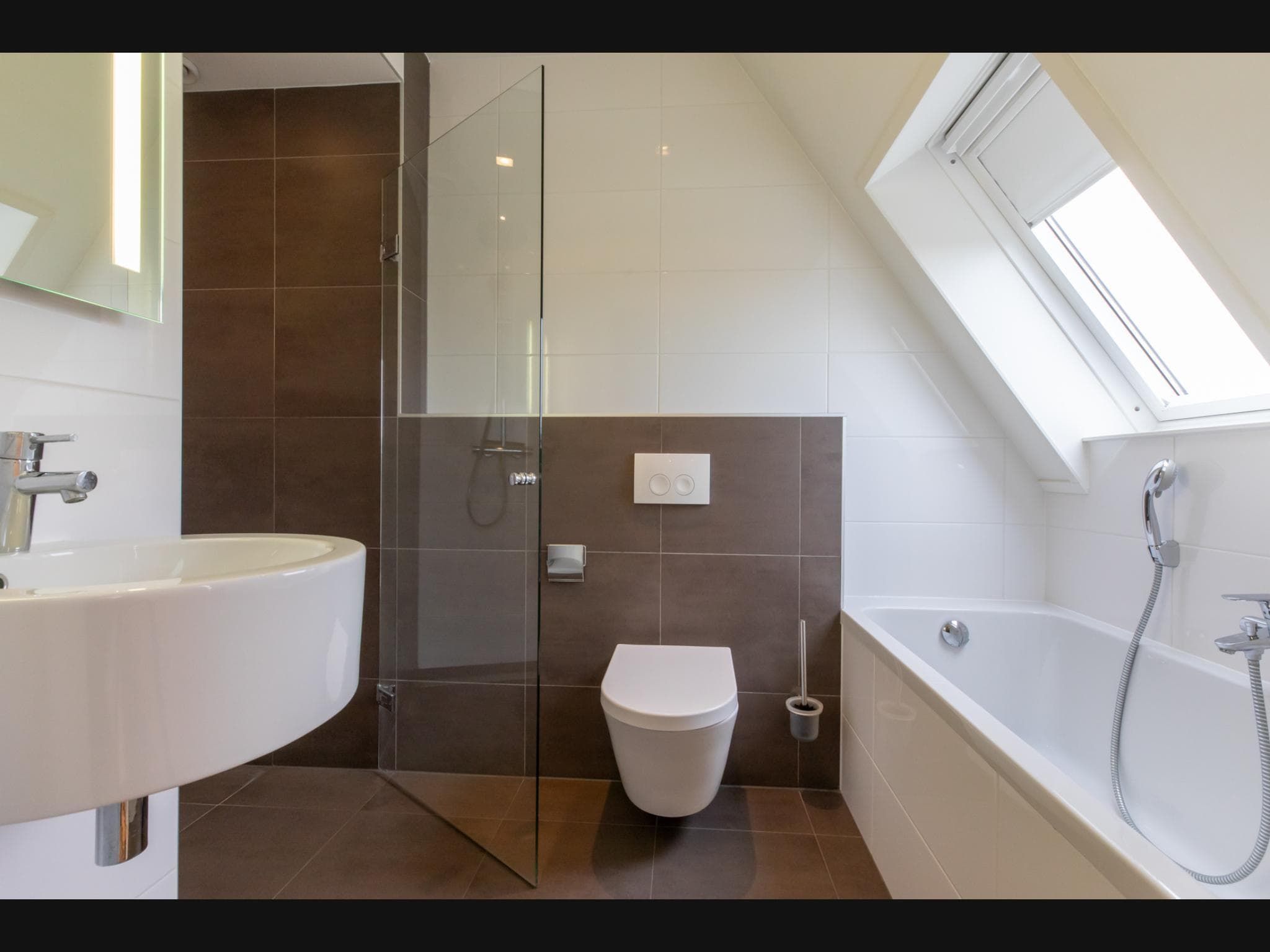 De badkamer van Studio / Appartement Langstraat 29C Zoutelande 2 Personen  Strandvakantie Zeeland in Zoutelande