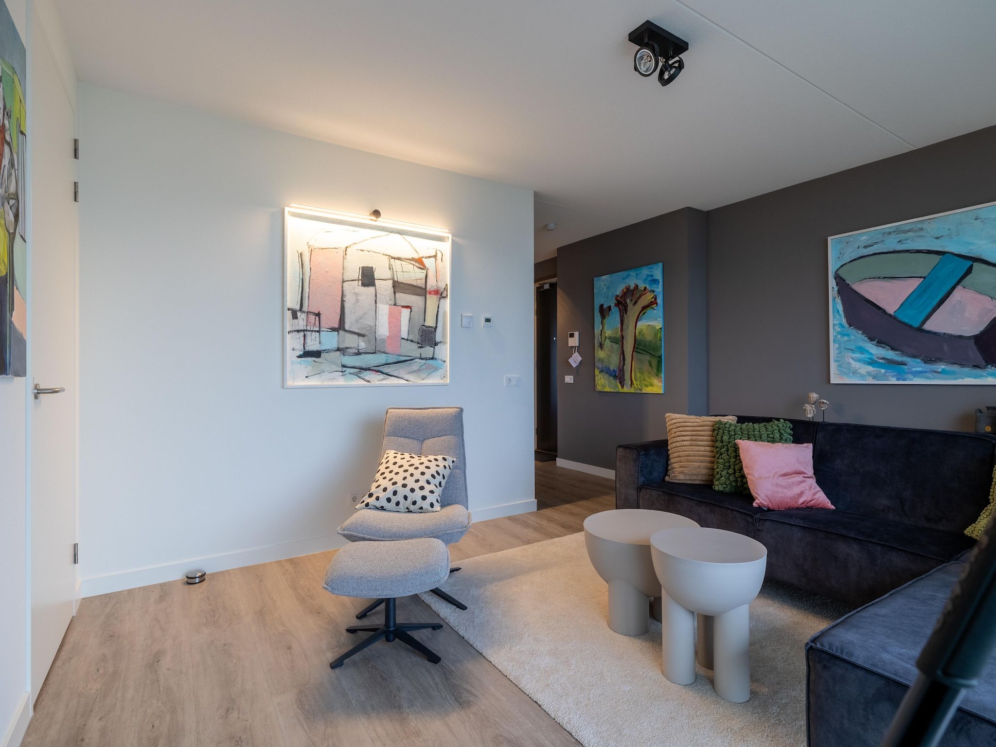 De woonkamer van Appartement Vista Maris - Havenweg 8-28  Sint-Annaland in Sint-Annaland