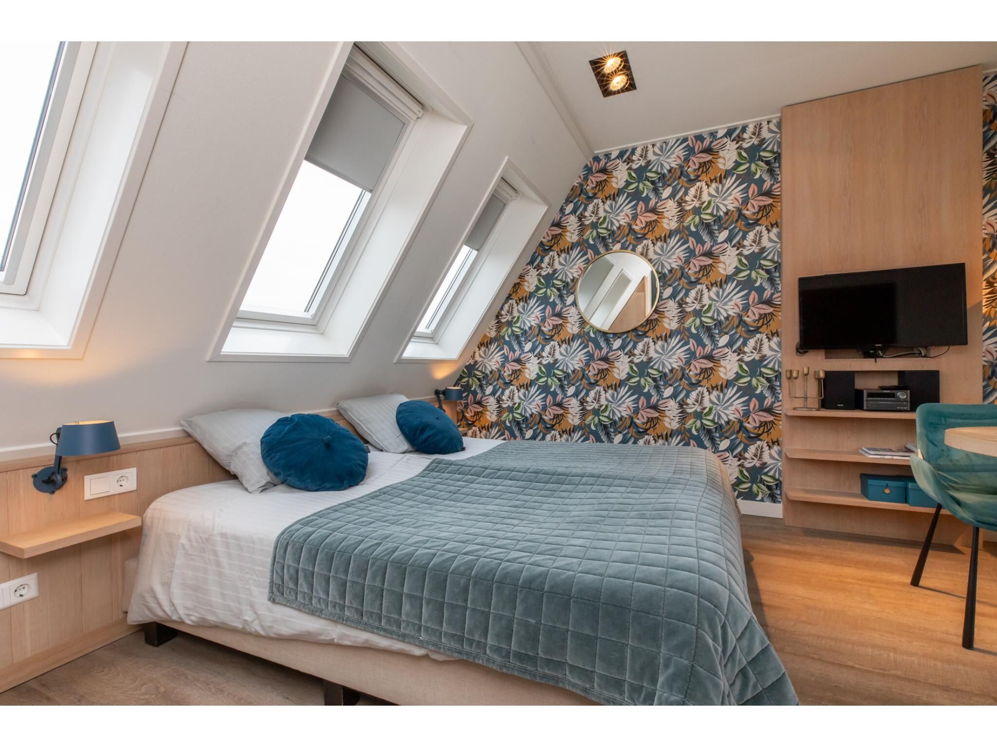 Een slaapkamer van Langestraat 29D in Zoutelande