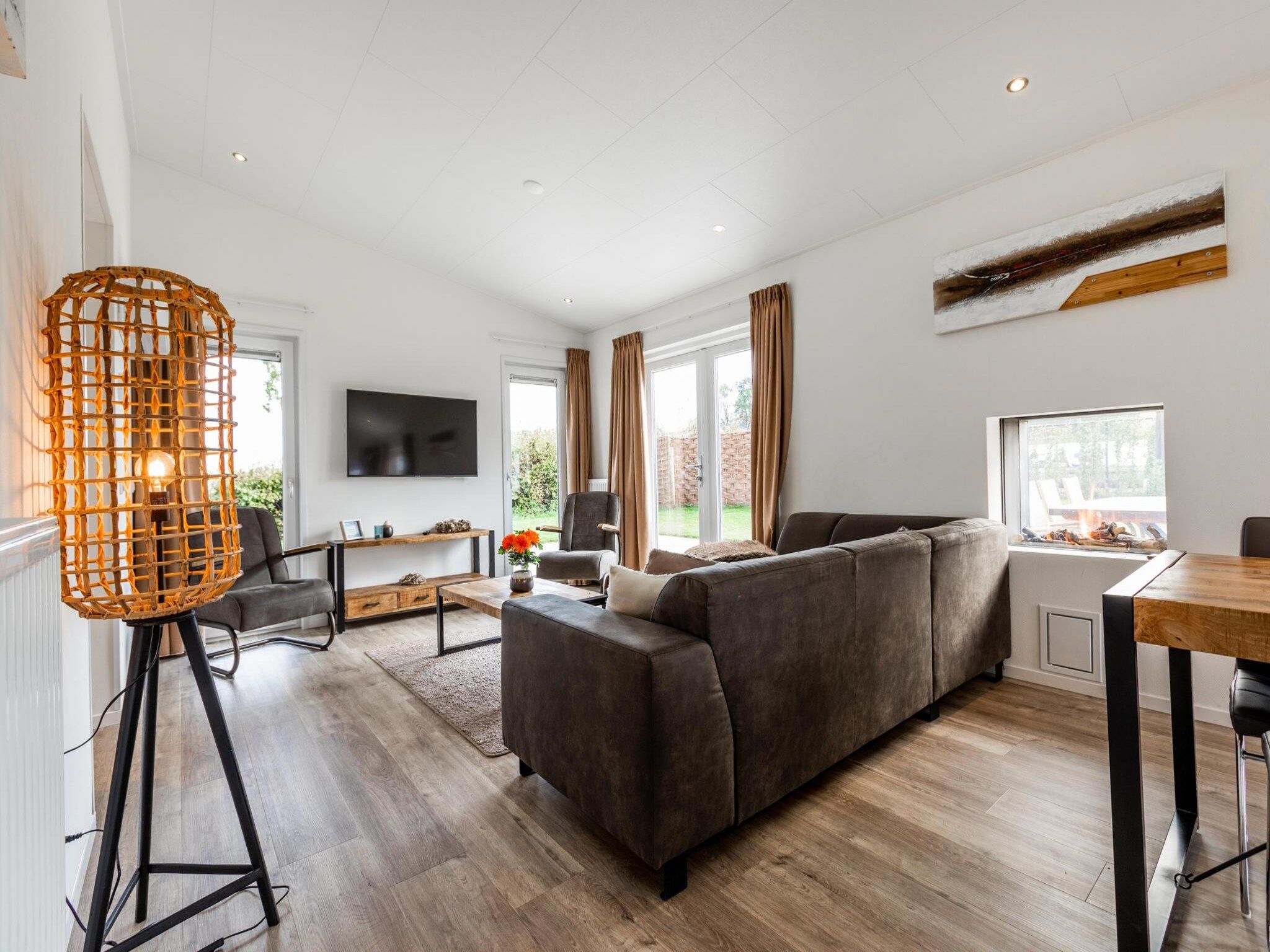 De woonkamer van Schaelsbergerbosch - Fireplace & Sauna in Bemelen