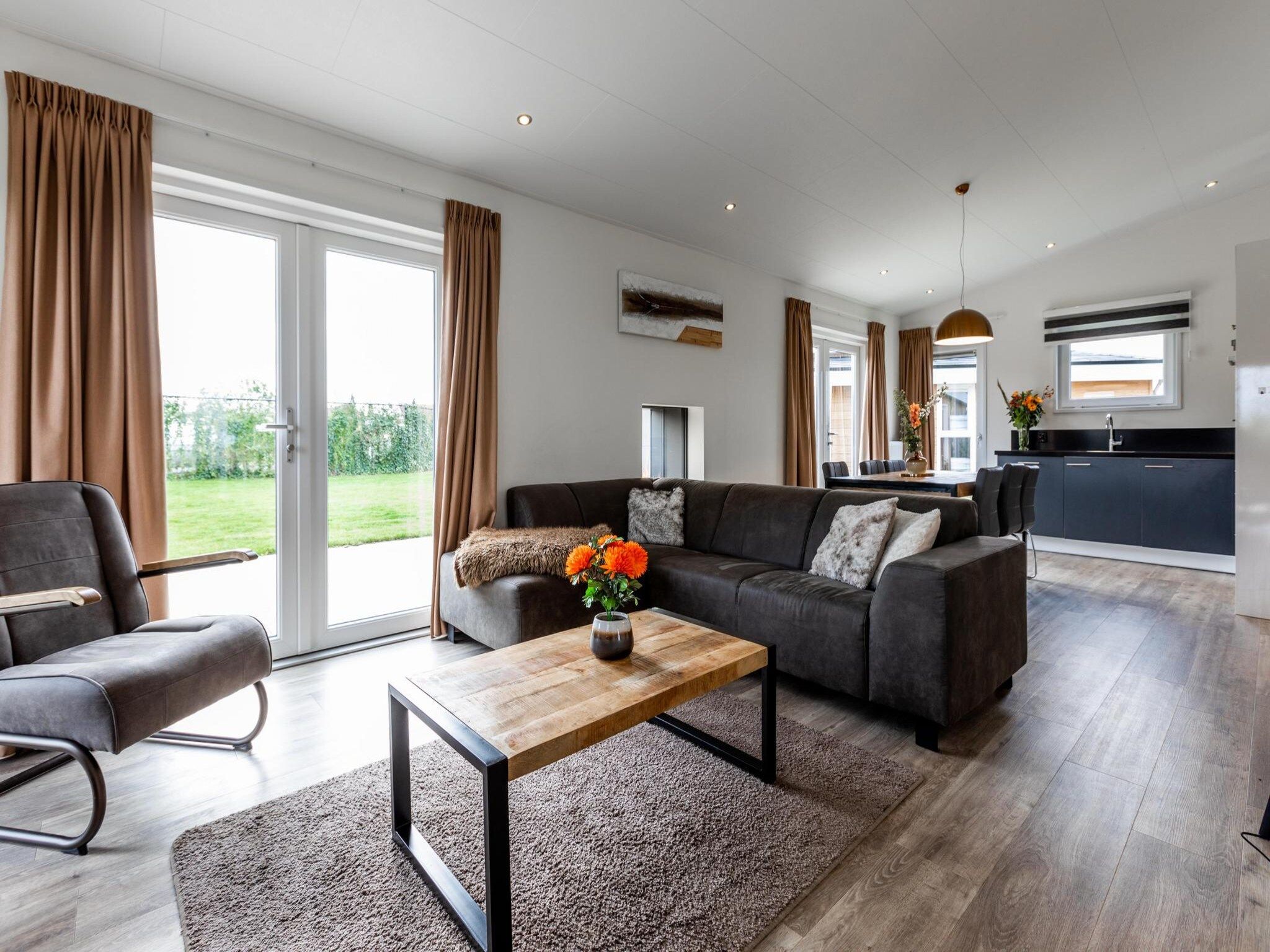 De woonkamer van Schaelsbergerbosch - Fireplace & Sauna in Bemelen