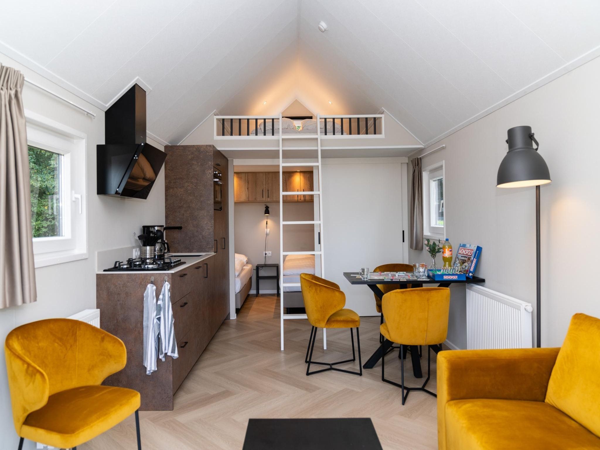 De woonkamer van Berg Lodge in Bemelen
