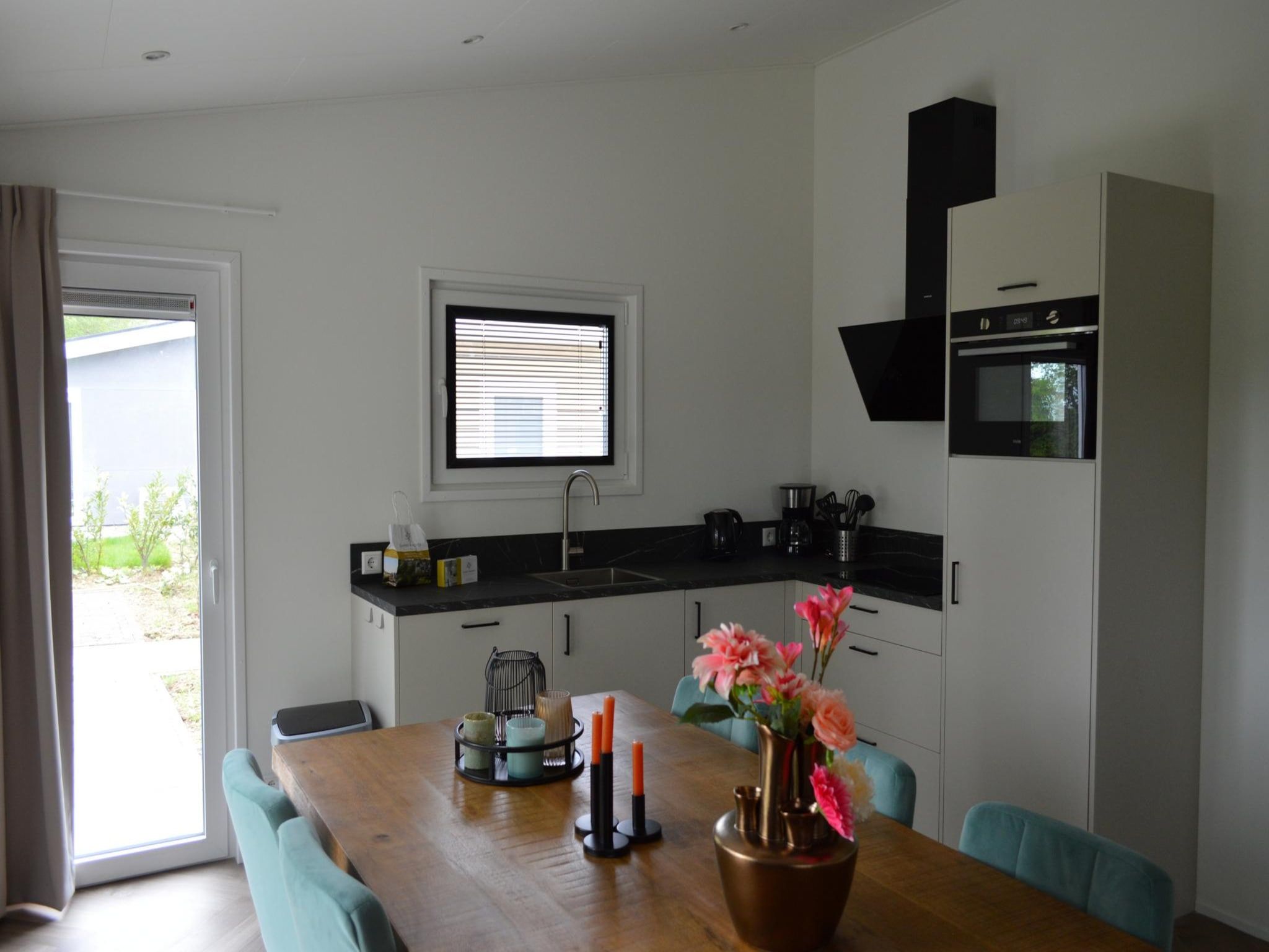 De keuken van Schaelsbergerbosch Eco - Garden House & Sauna in Bemelen