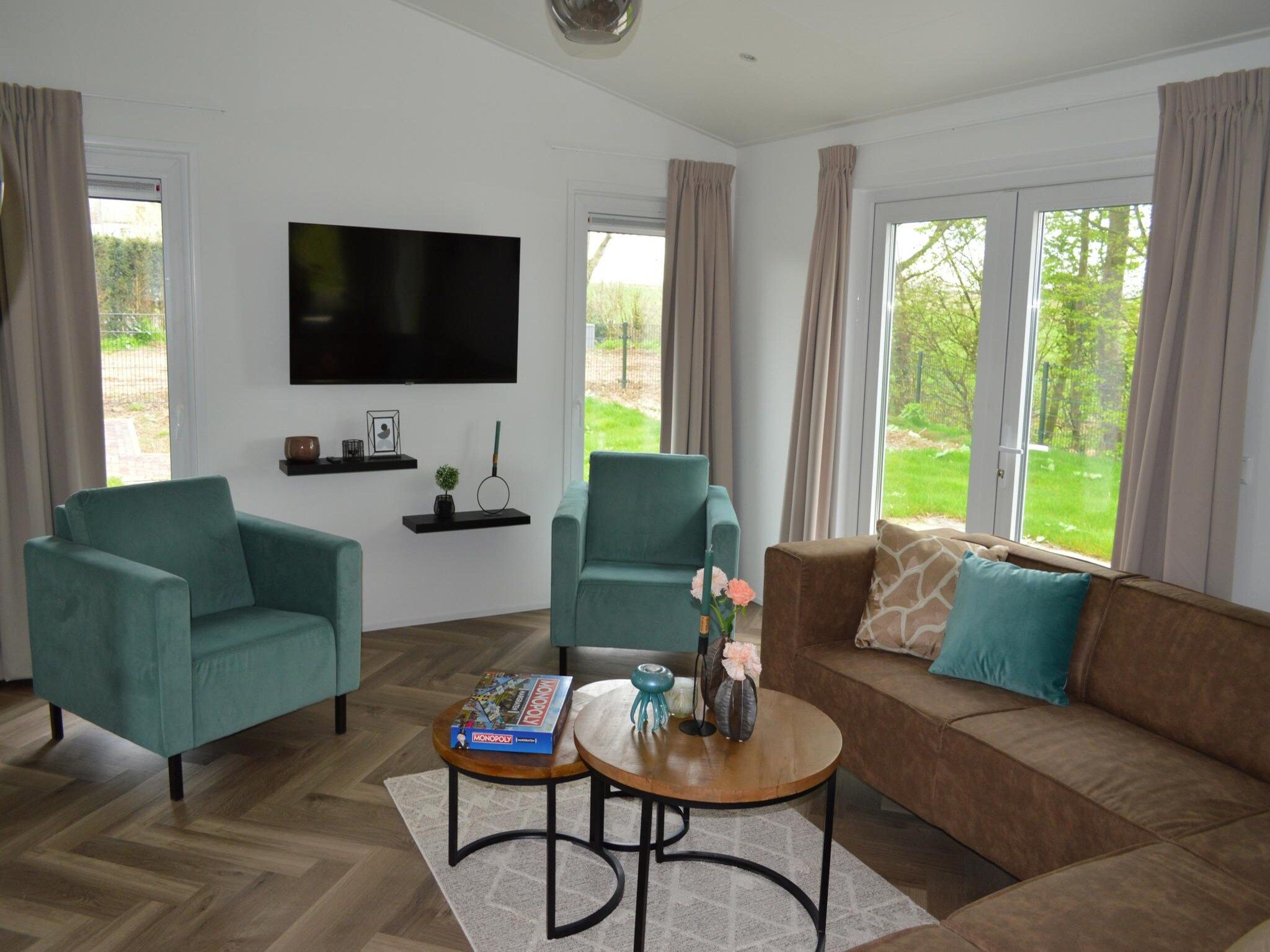 De woonkamer van Schaelsbergerbosch Eco - Garden House & Sauna in Bemelen