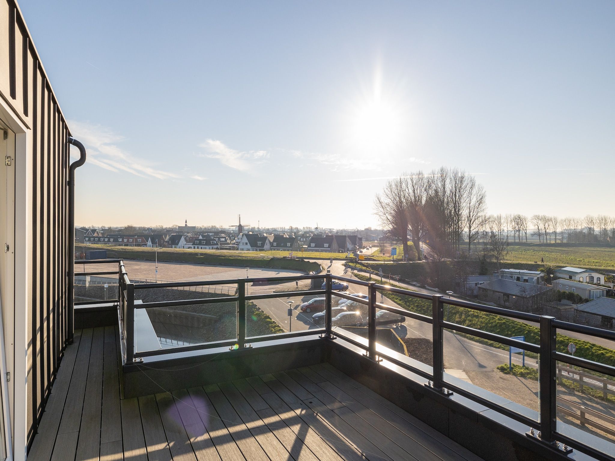 Het terras van Appartement Vista Maris - Havenweg 8-48  Sint-Annaland in Sint-Annaland