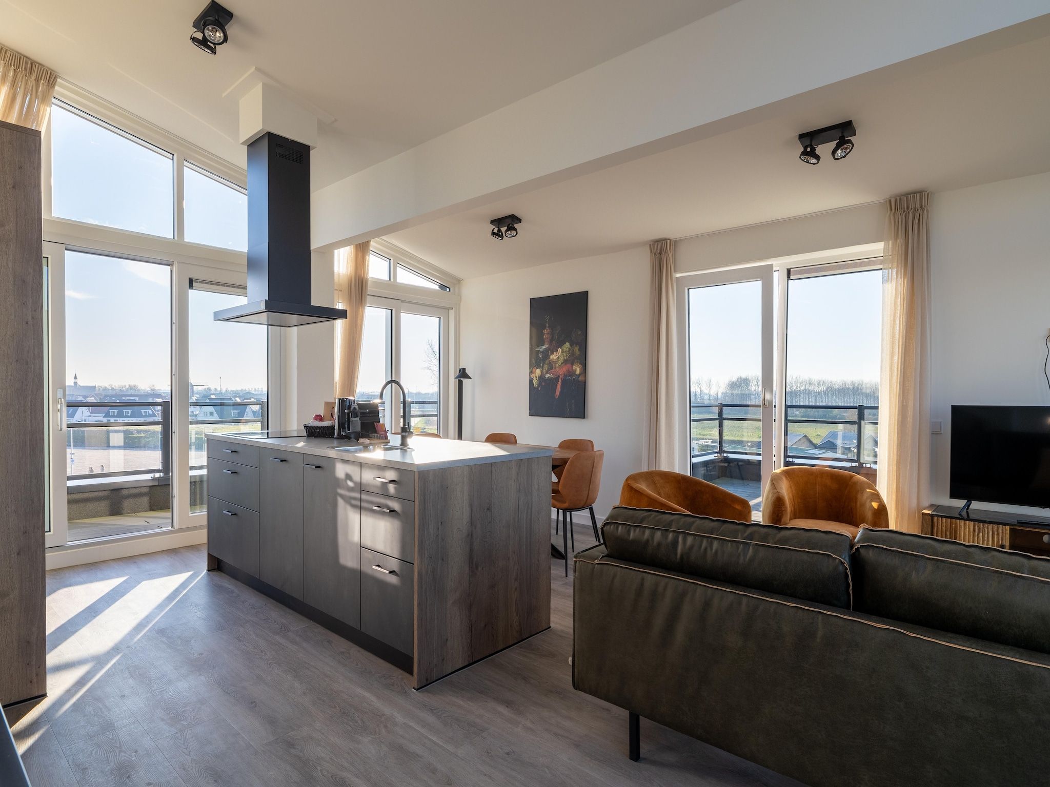 De keuken van Appartement Vista Maris - Havenweg 8-48  Sint-Annaland in Sint-Annaland
