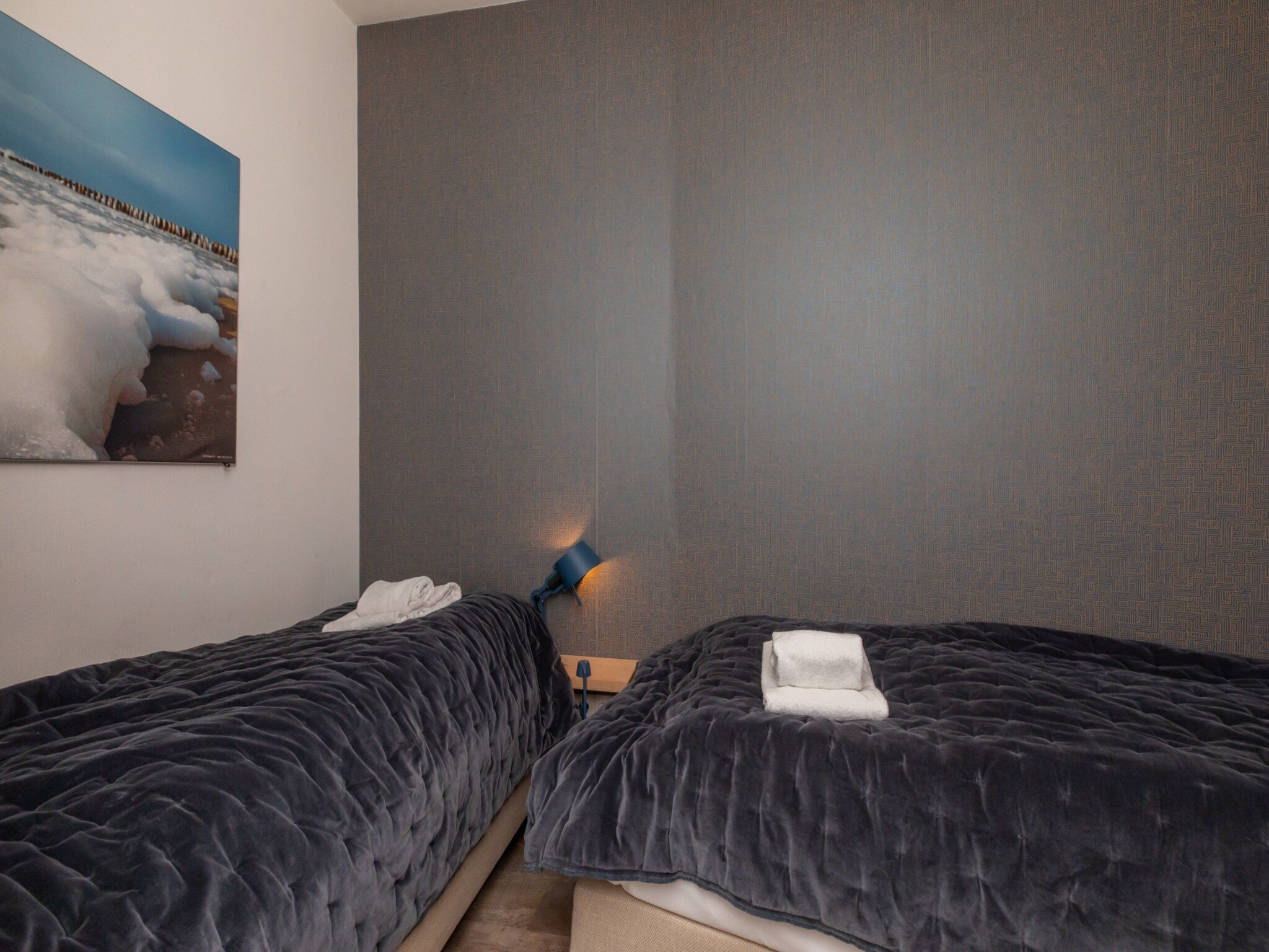 Een slaapkamer van Vakantiehuisje Langstraat 29B Zoutelande 4 Personen  Comfortabel Verblijf in Zoutelande