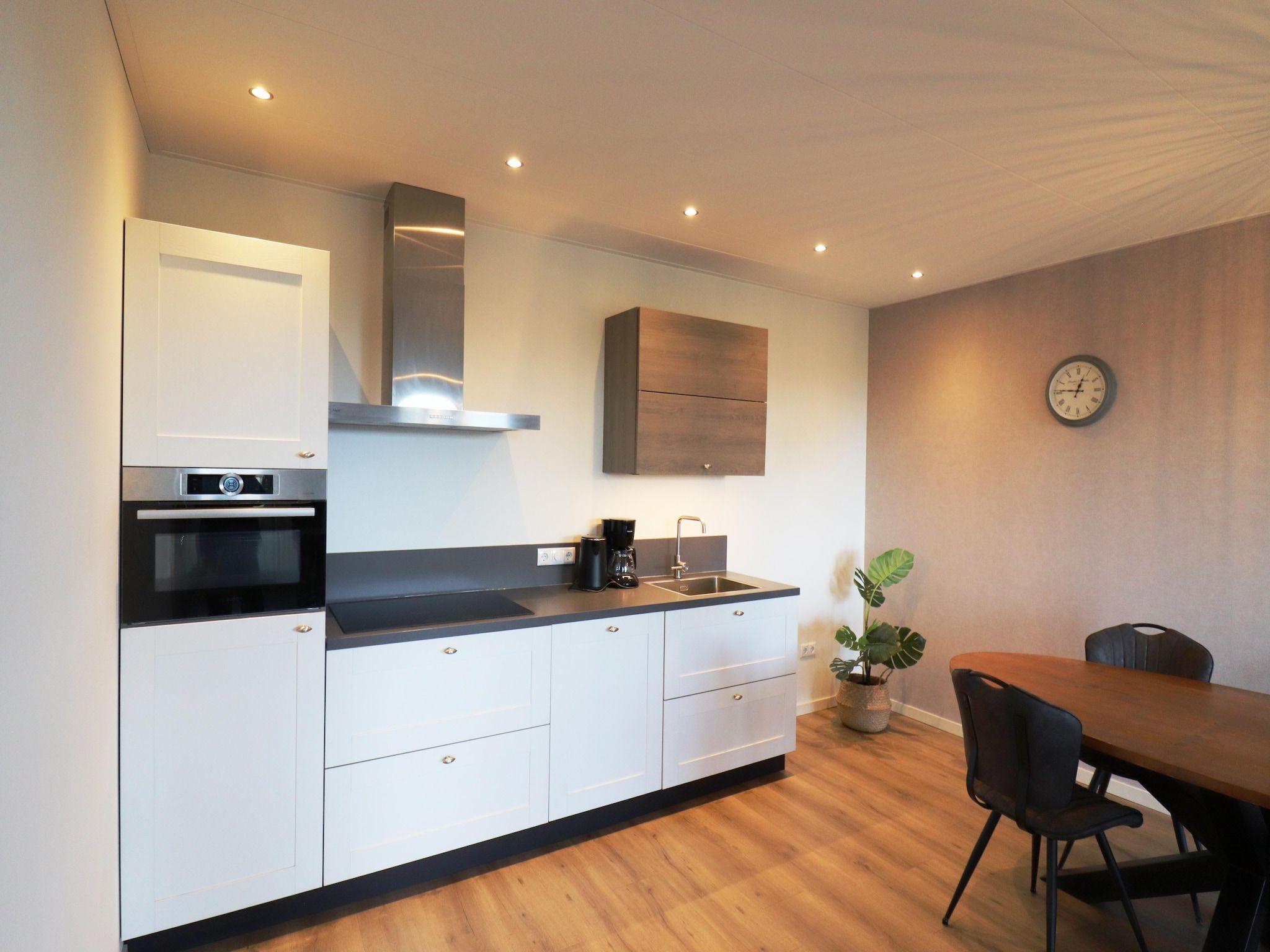 De keuken van Berkenhof appartment in Workum
