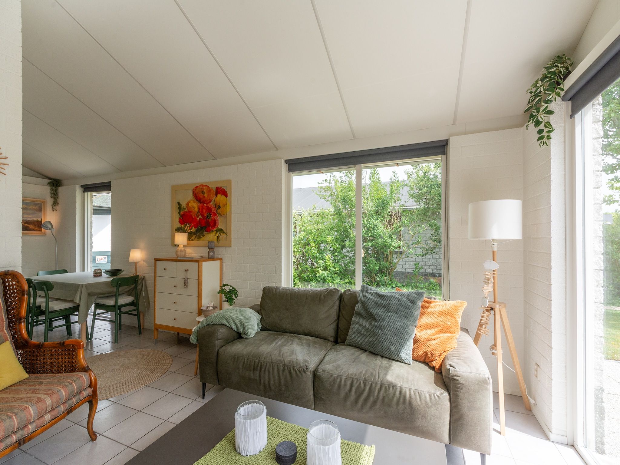 De woonkamer van Watersnip 9 in Petten