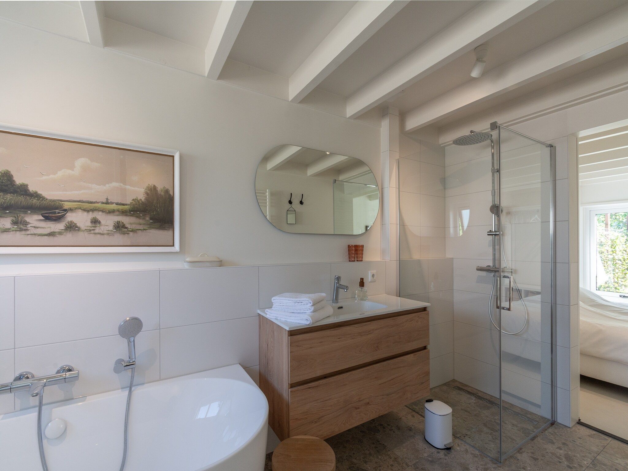 De badkamer van Beach Bungalow Sint aan Zee in Sint Maartenszee
