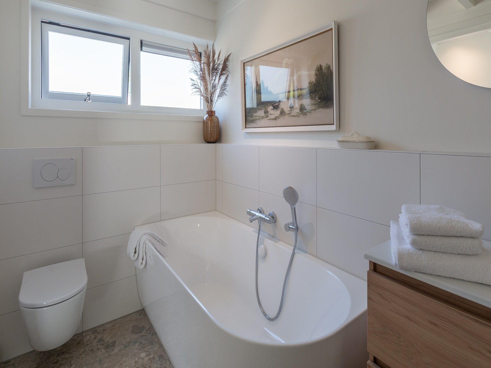 De badkamer van Beach Bungalow Sint aan Zee in Sint Maartenszee