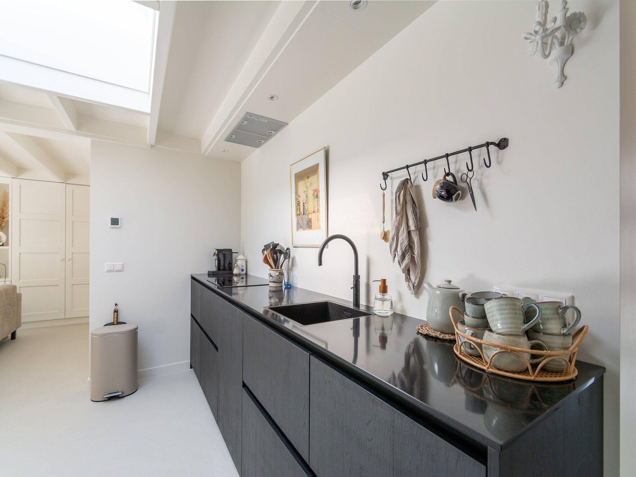 De keuken van Beach Bungalow Sint aan Zee in Sint Maartenszee