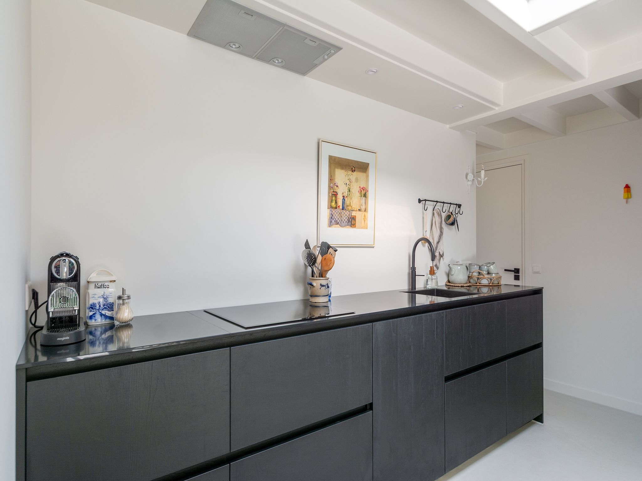 De keuken van Beach Bungalow Sint aan Zee in Sint Maartenszee