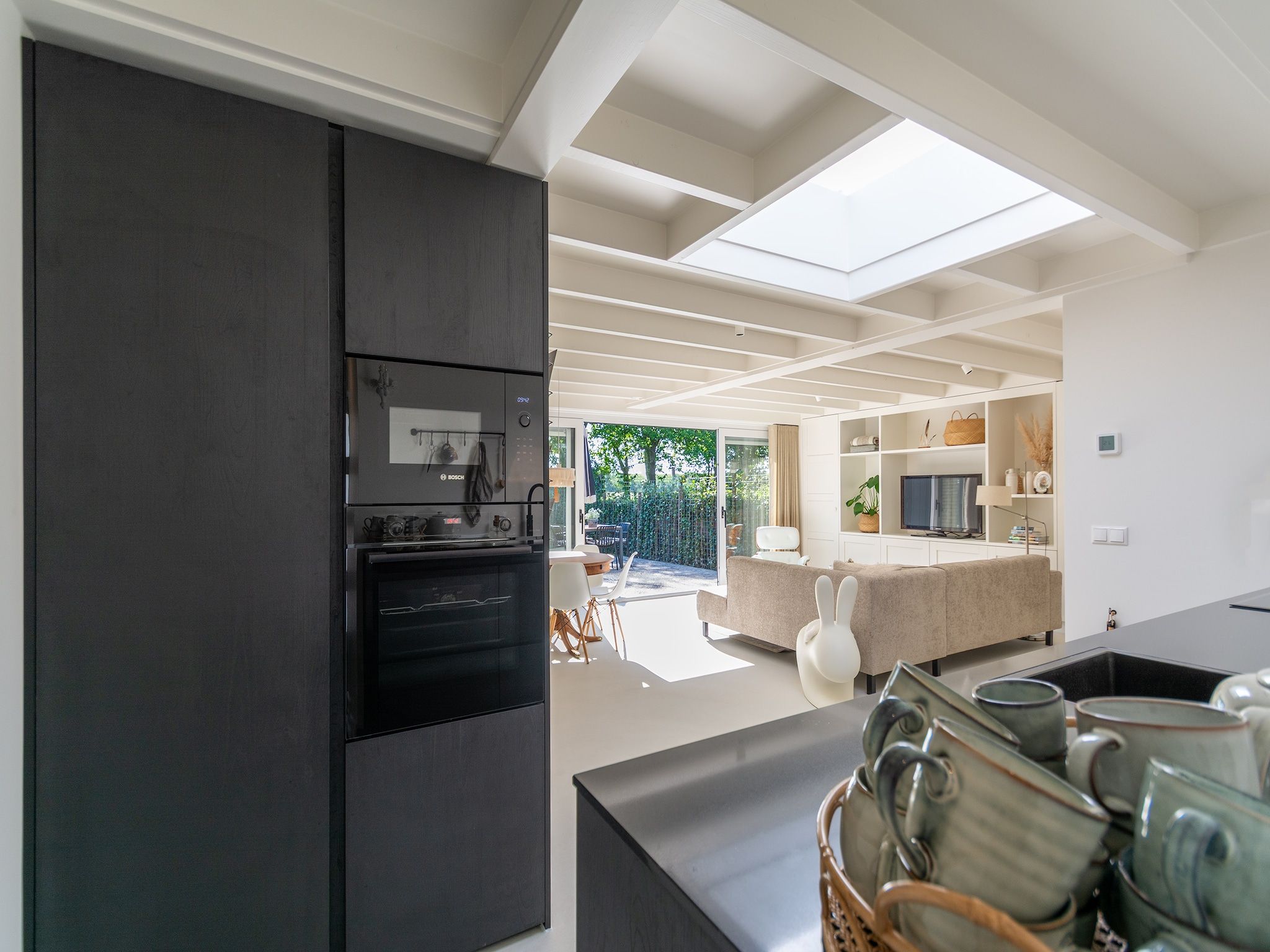 De keuken van Beach Bungalow Sint aan Zee in Sint Maartenszee