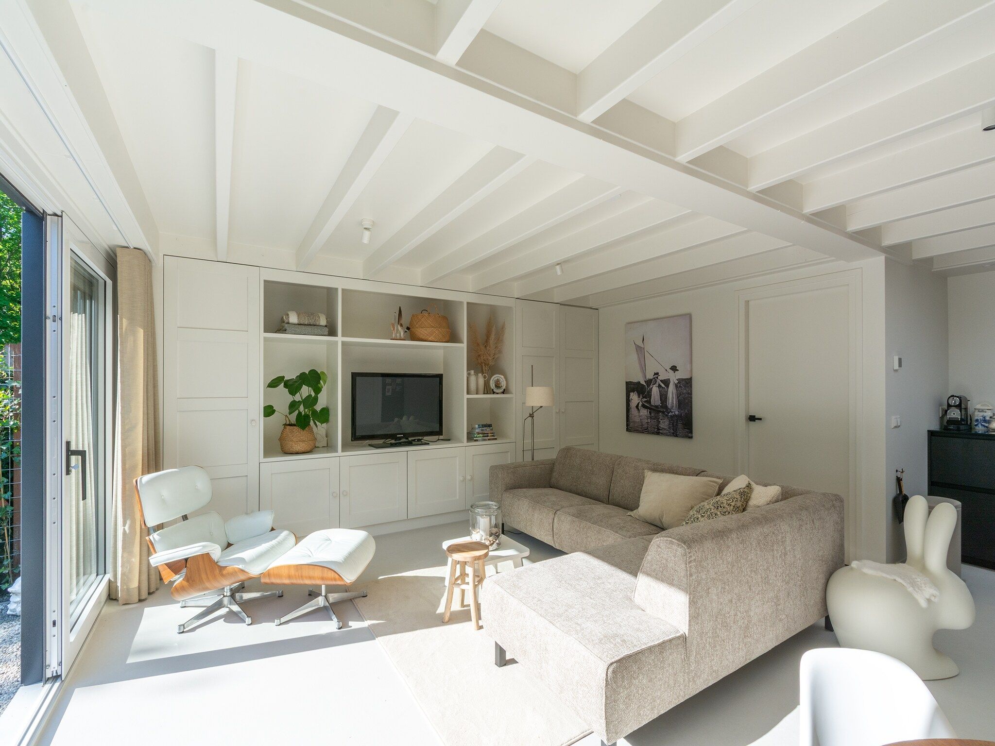 De woonkamer van Beach Bungalow Sint aan Zee in Sint Maartenszee