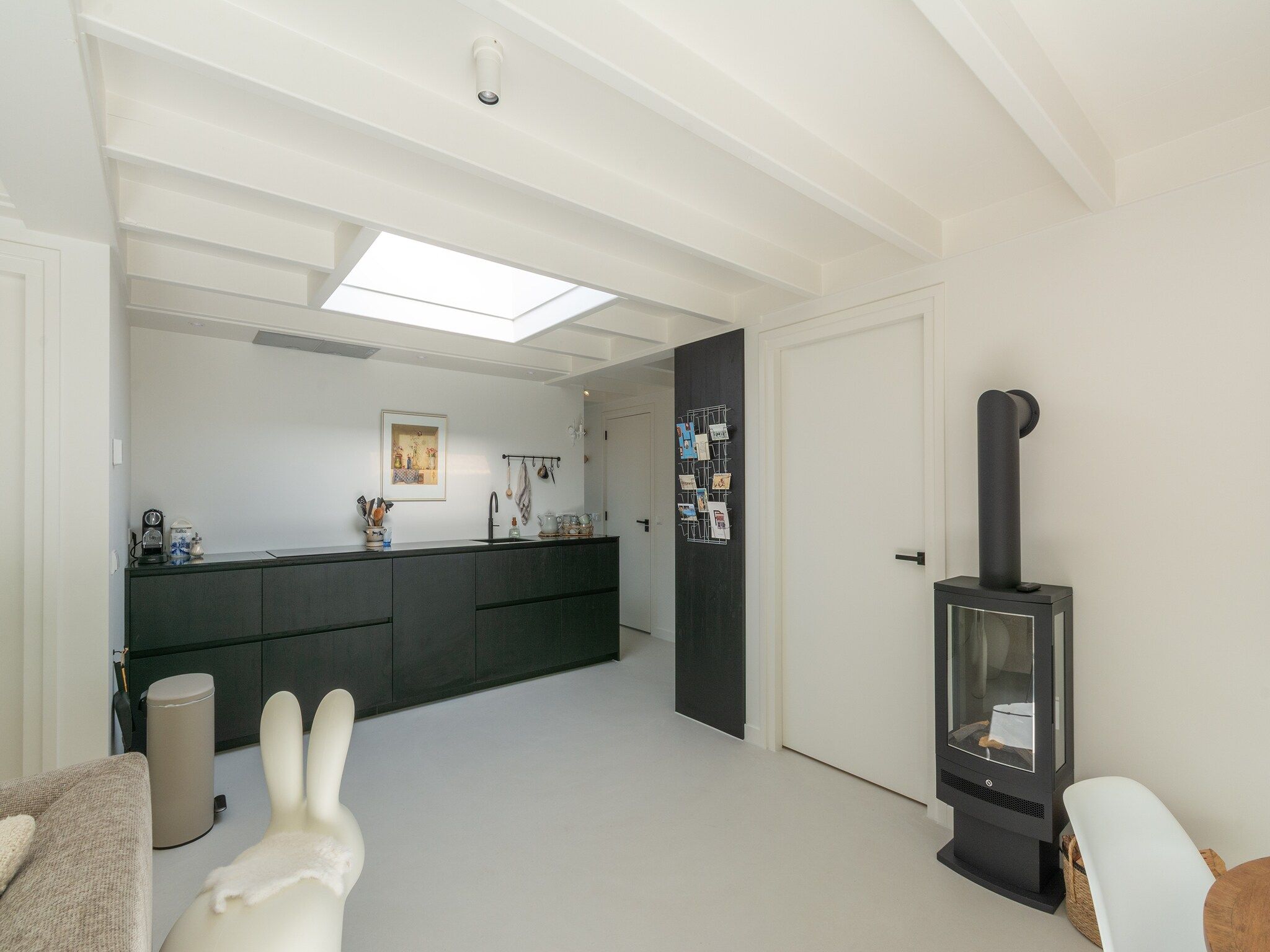 De keuken van Beach Bungalow Sint aan Zee in Sint Maartenszee