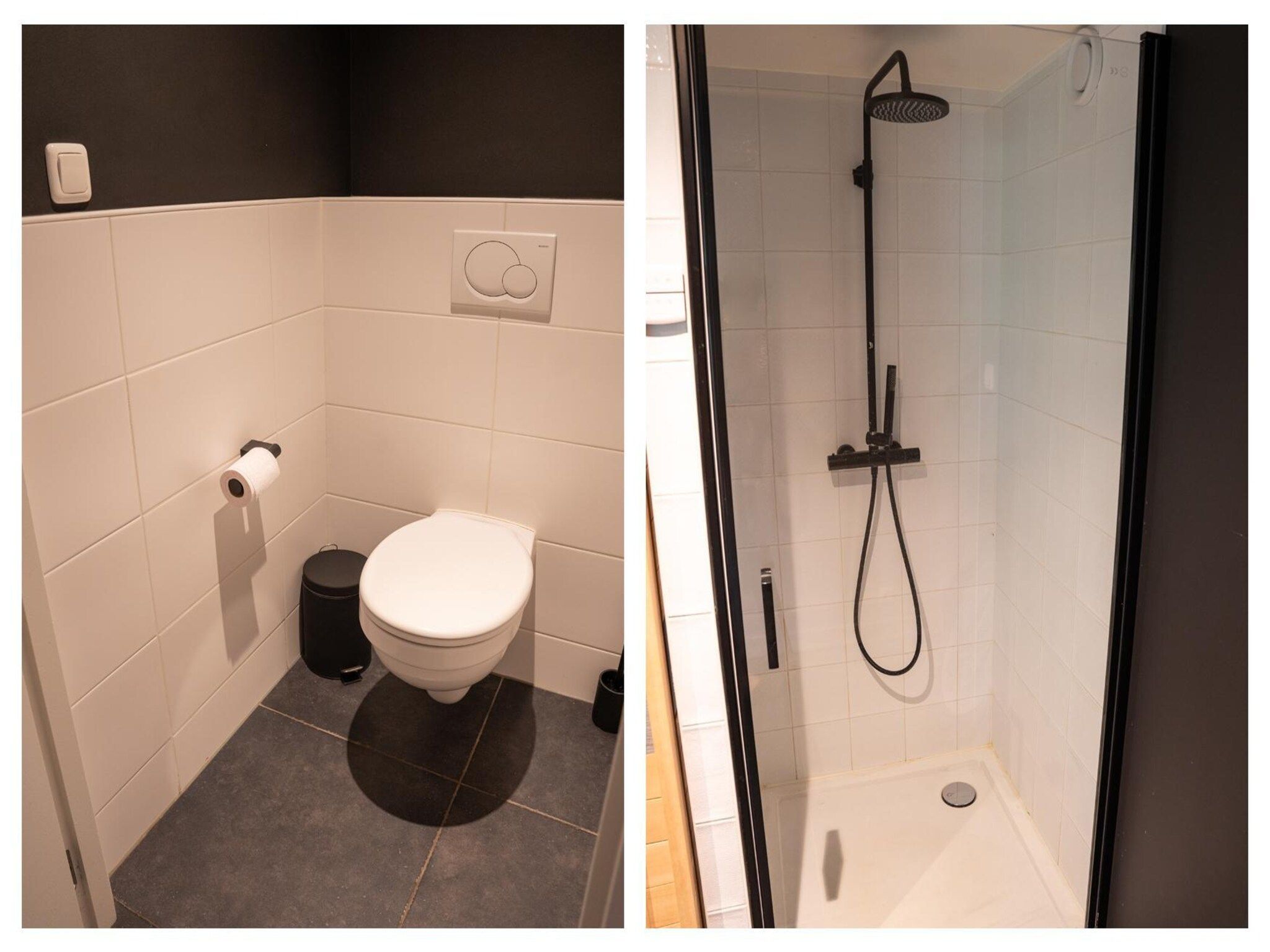 De badkamer van Vlindervallei Studio 2p in Ermelo