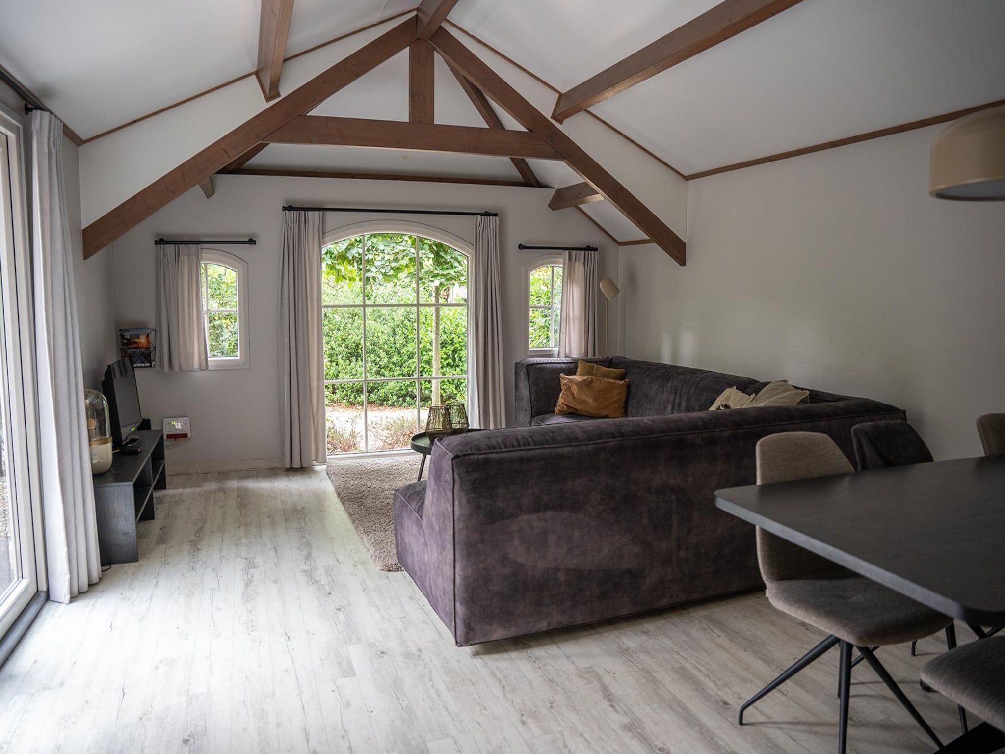 De woonkamer van Heivlinder Comfort 4p in Ermelo