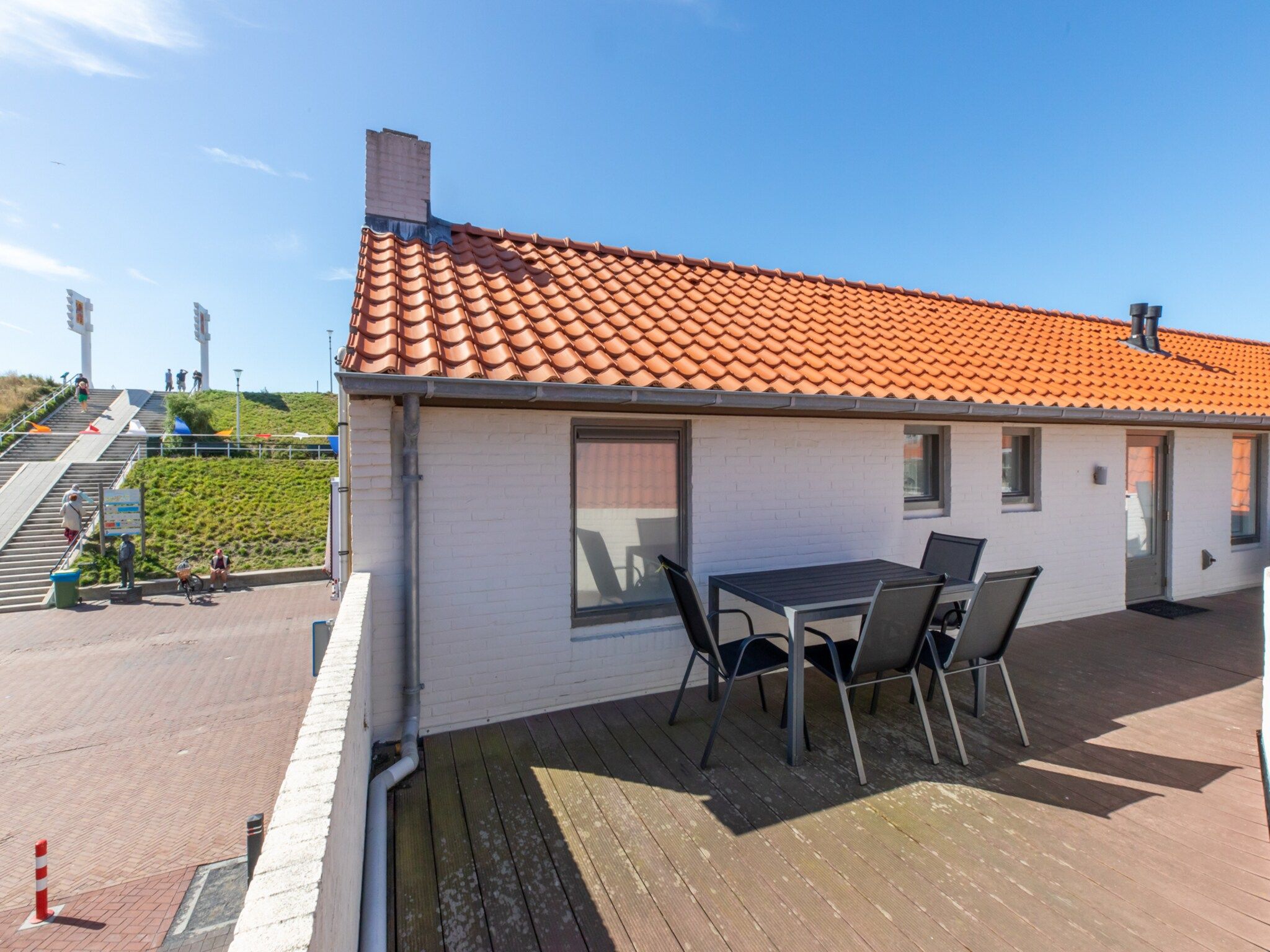De buitenkant van Overnachten in Zoutelande  Comfortabel Appartement Langstraat 5A in Zoutelande