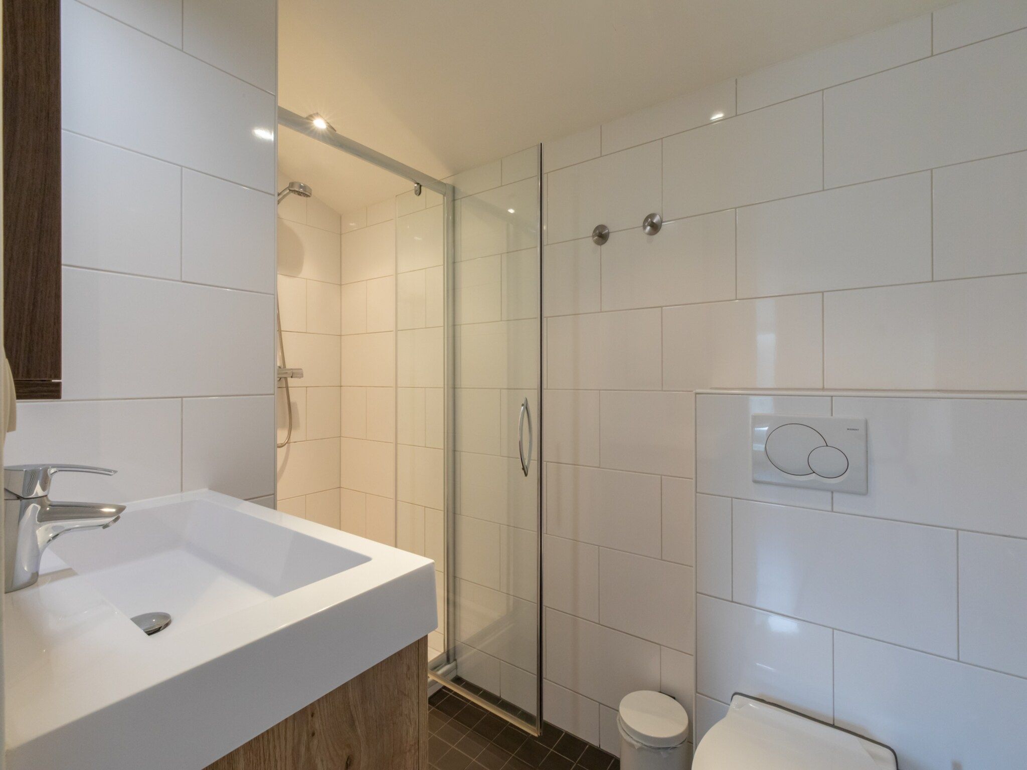 De badkamer van Overnachten in Zoutelande  Comfortabel Appartement Langstraat 5A in Zoutelande