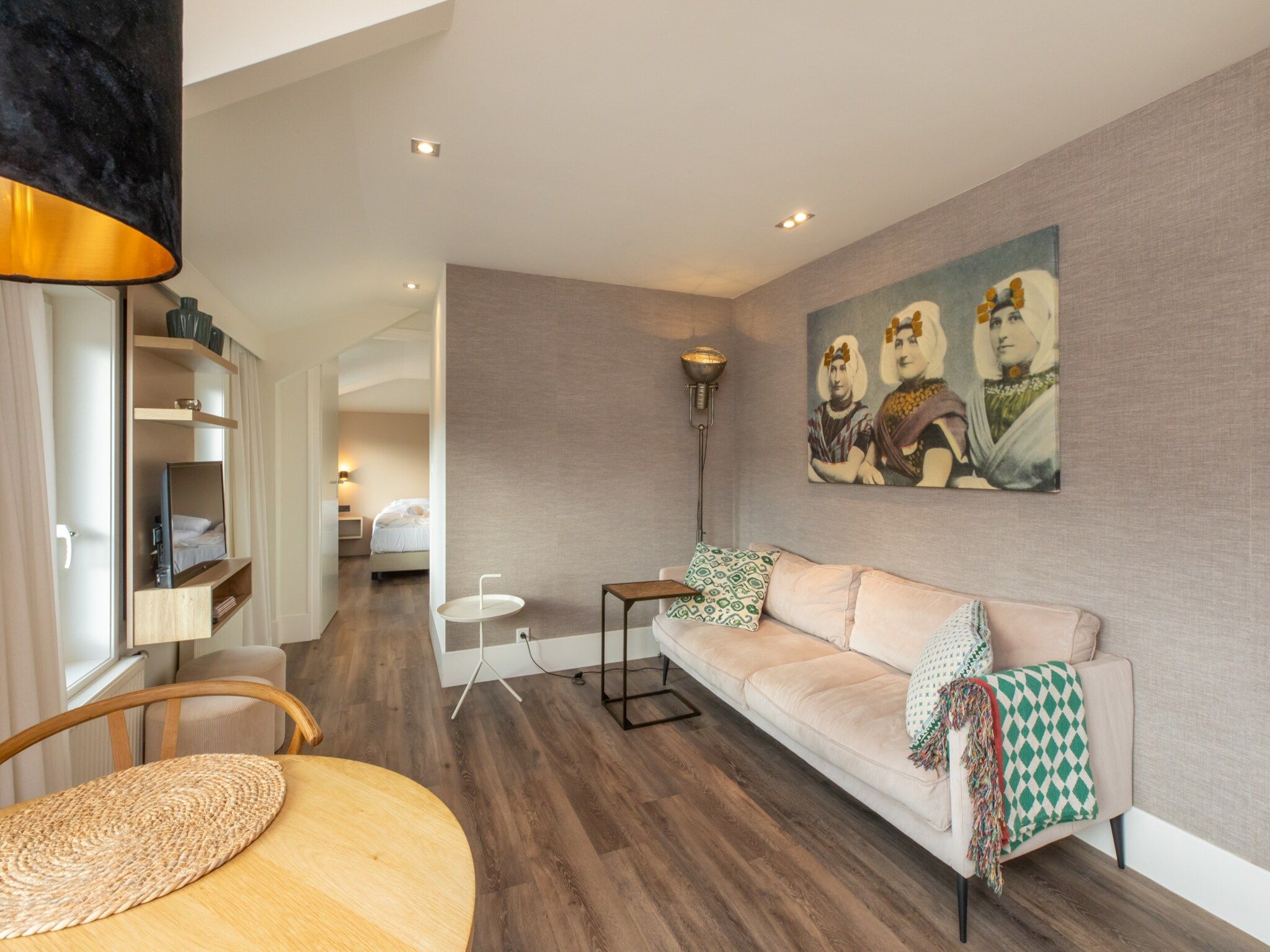 De woonkamer van Overnachten in Zoutelande  Comfortabel Appartement Langstraat 5A in Zoutelande