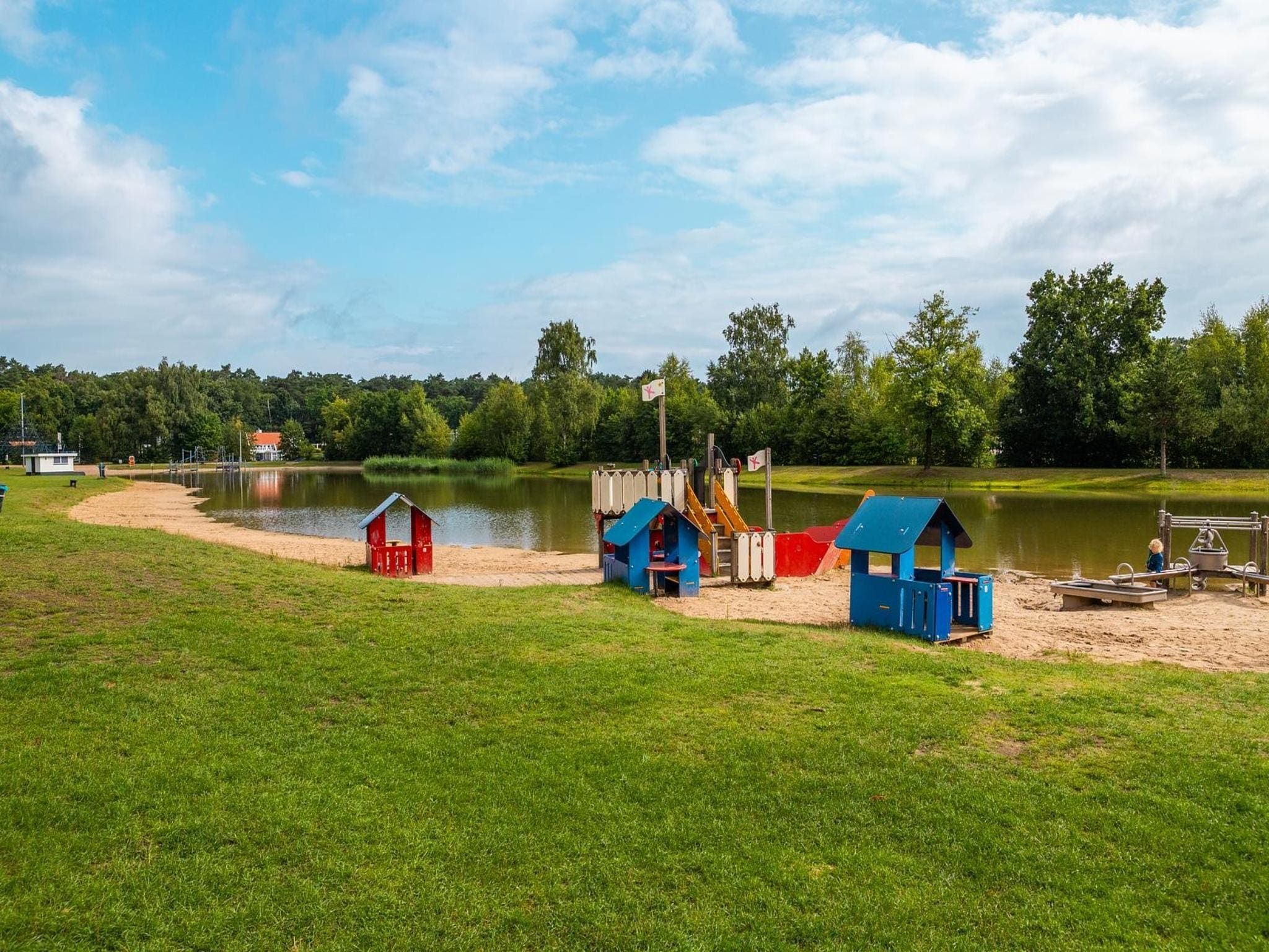 Parkfaciliteiten bij Group accommodation 20 in Otterlo