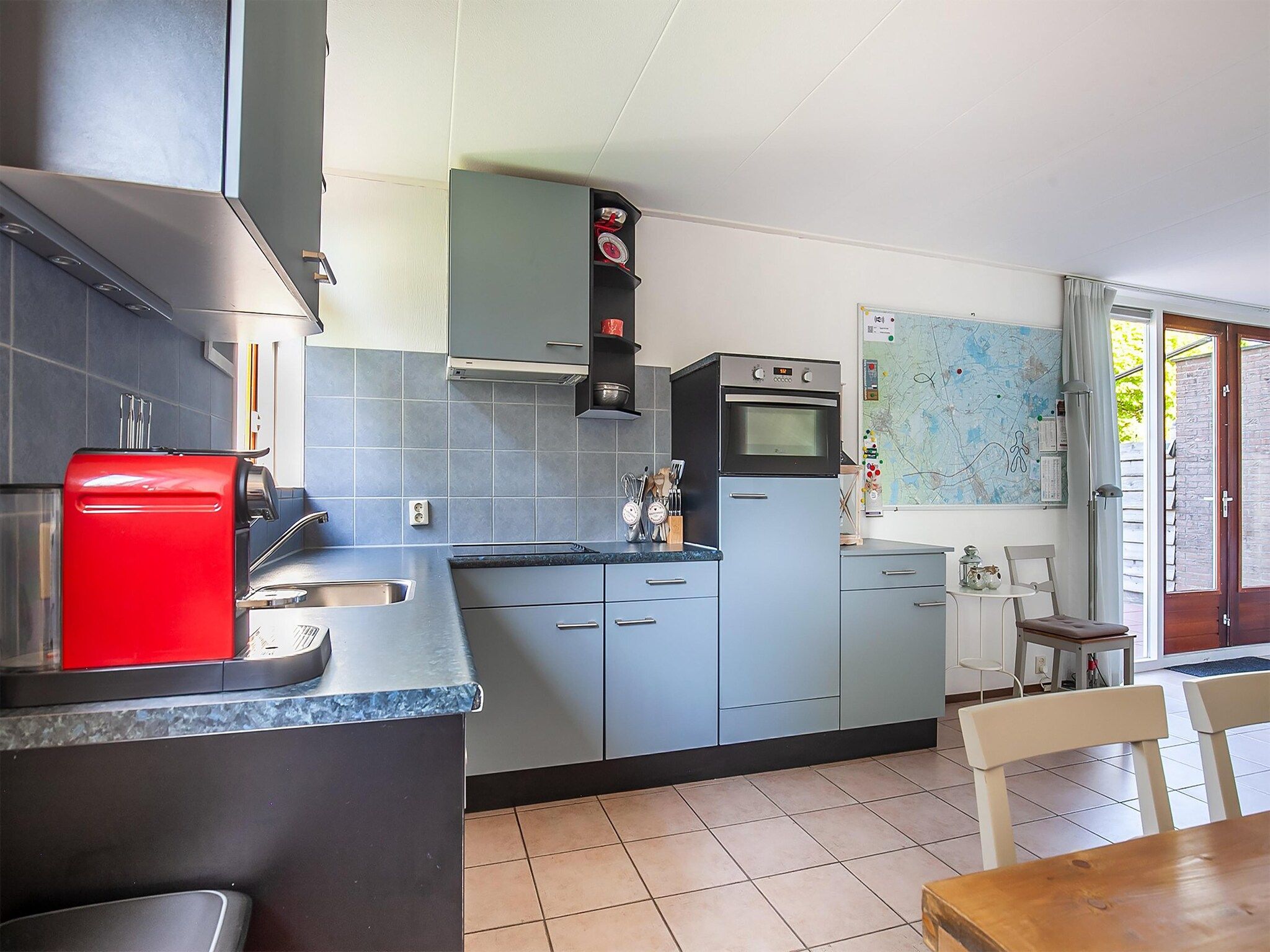 De keuken van Yn'e Lijte 109 in Grou