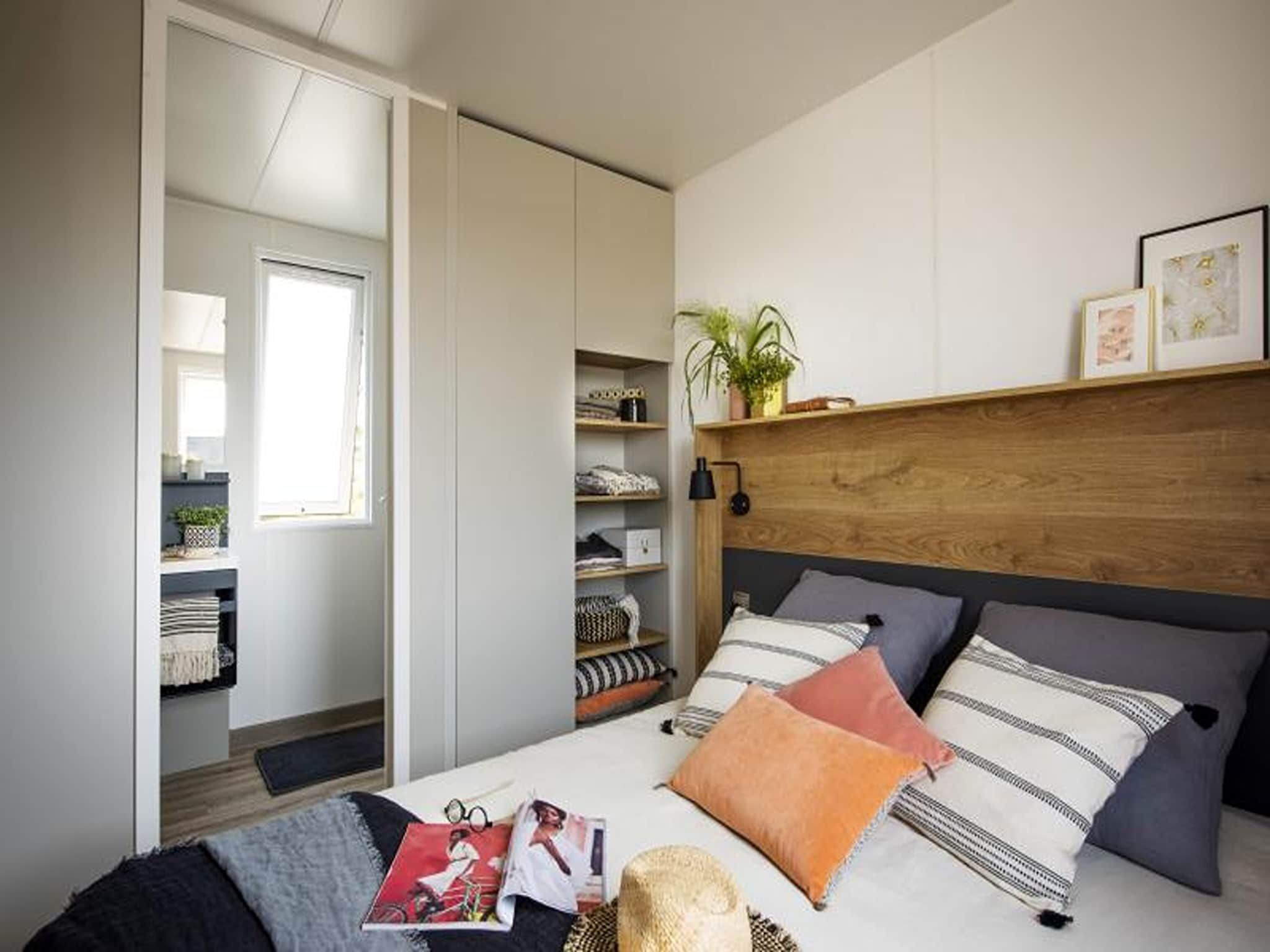 Een slaapkamer van Terraslodge 2 in Heeg