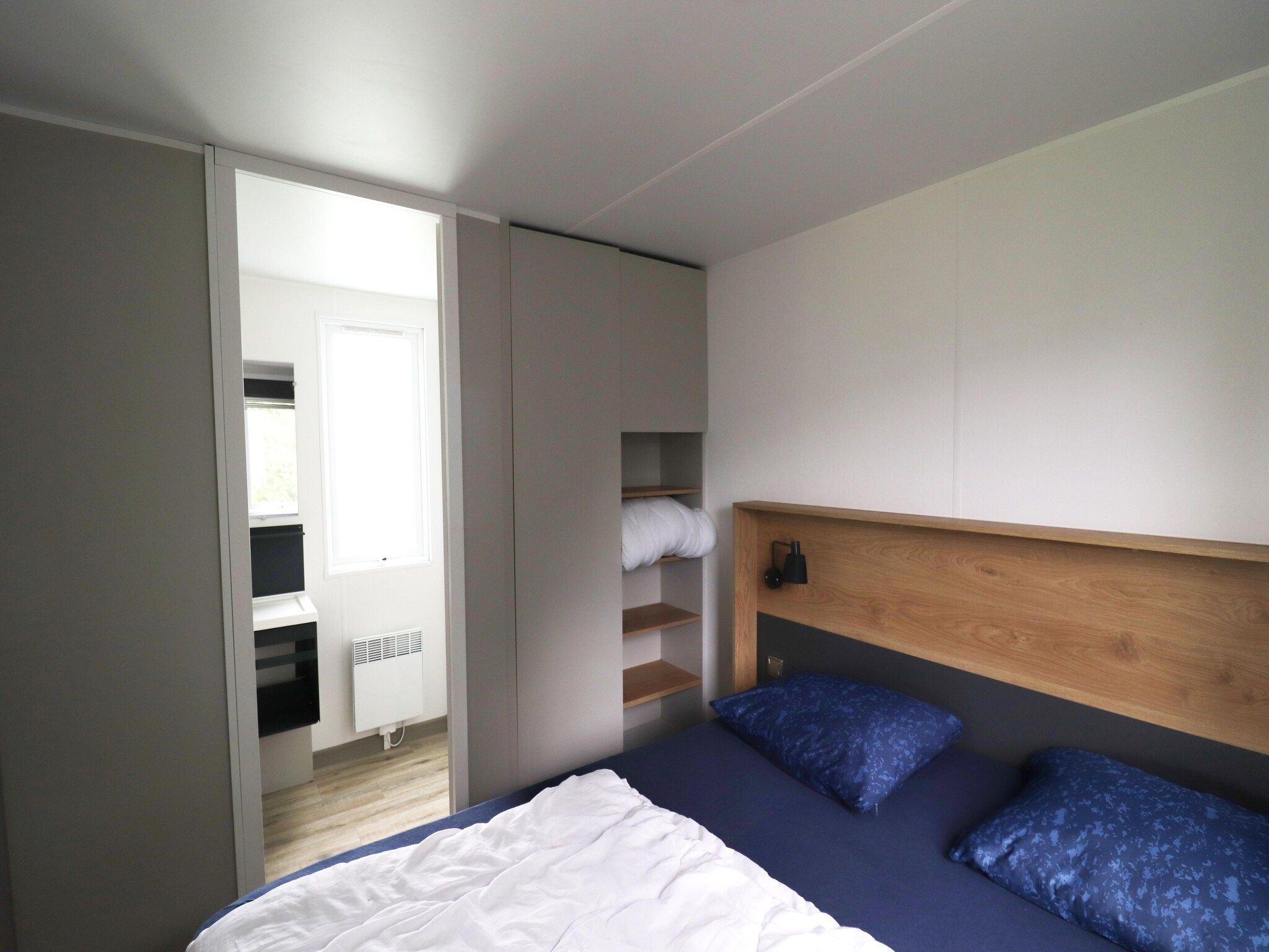 Een slaapkamer van Terraslodge 2 in Heeg