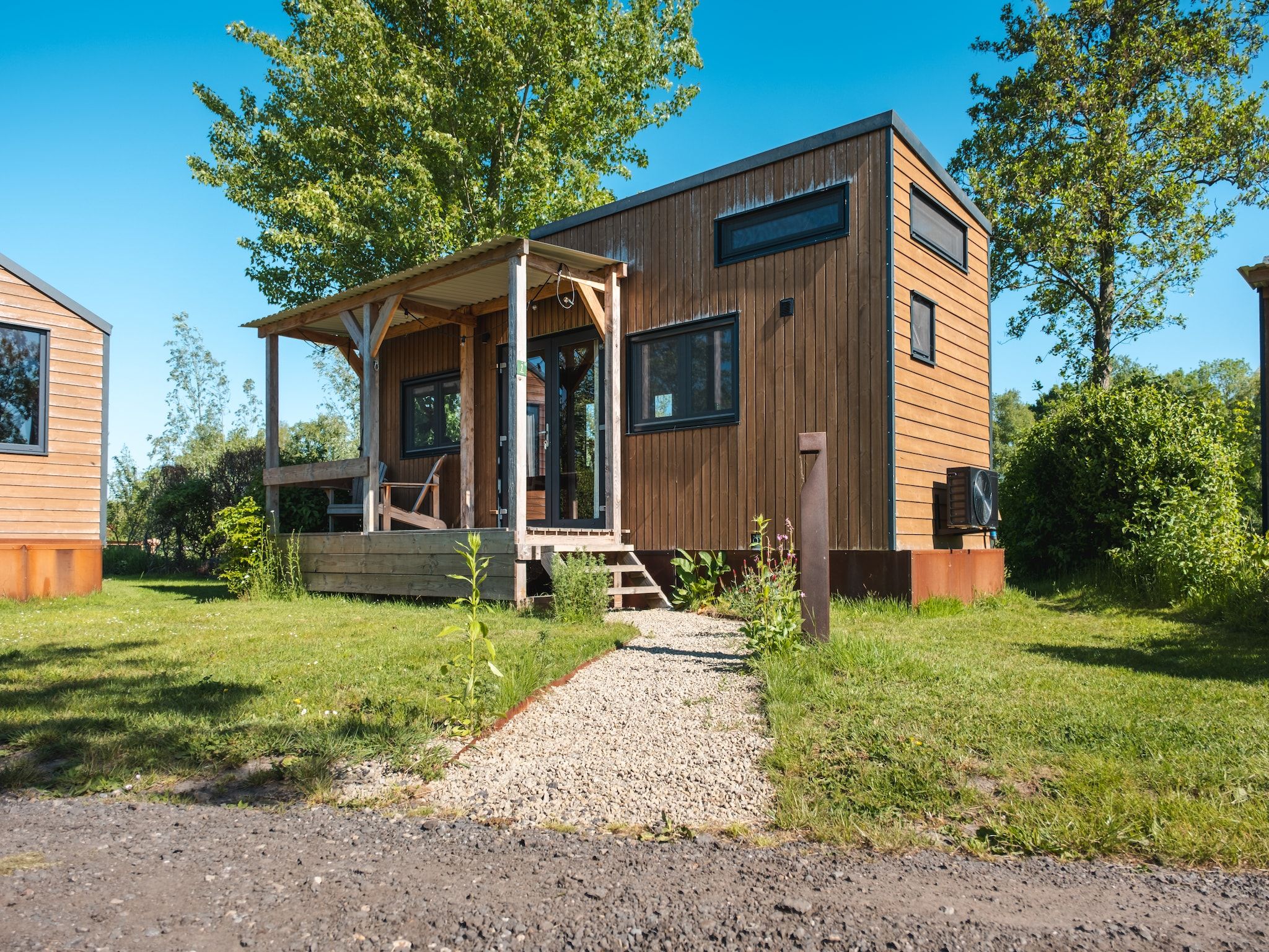 De buitenkant van Tiny house voor 2  2 personen in Scherpenzeel